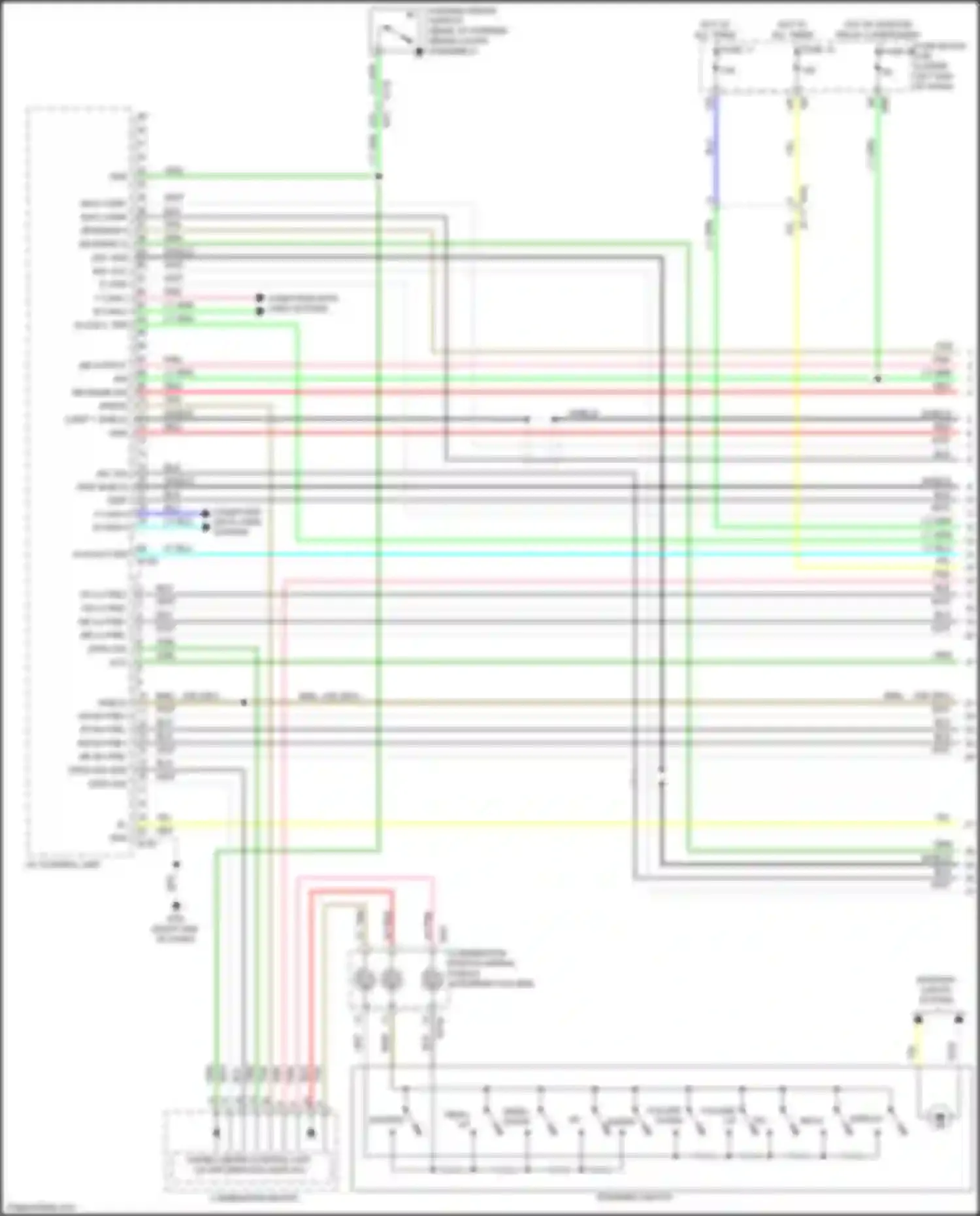 QX60 Infiniti I (2013-2016): Navigation circuit, except hybrid w/ surround (1 of 13)