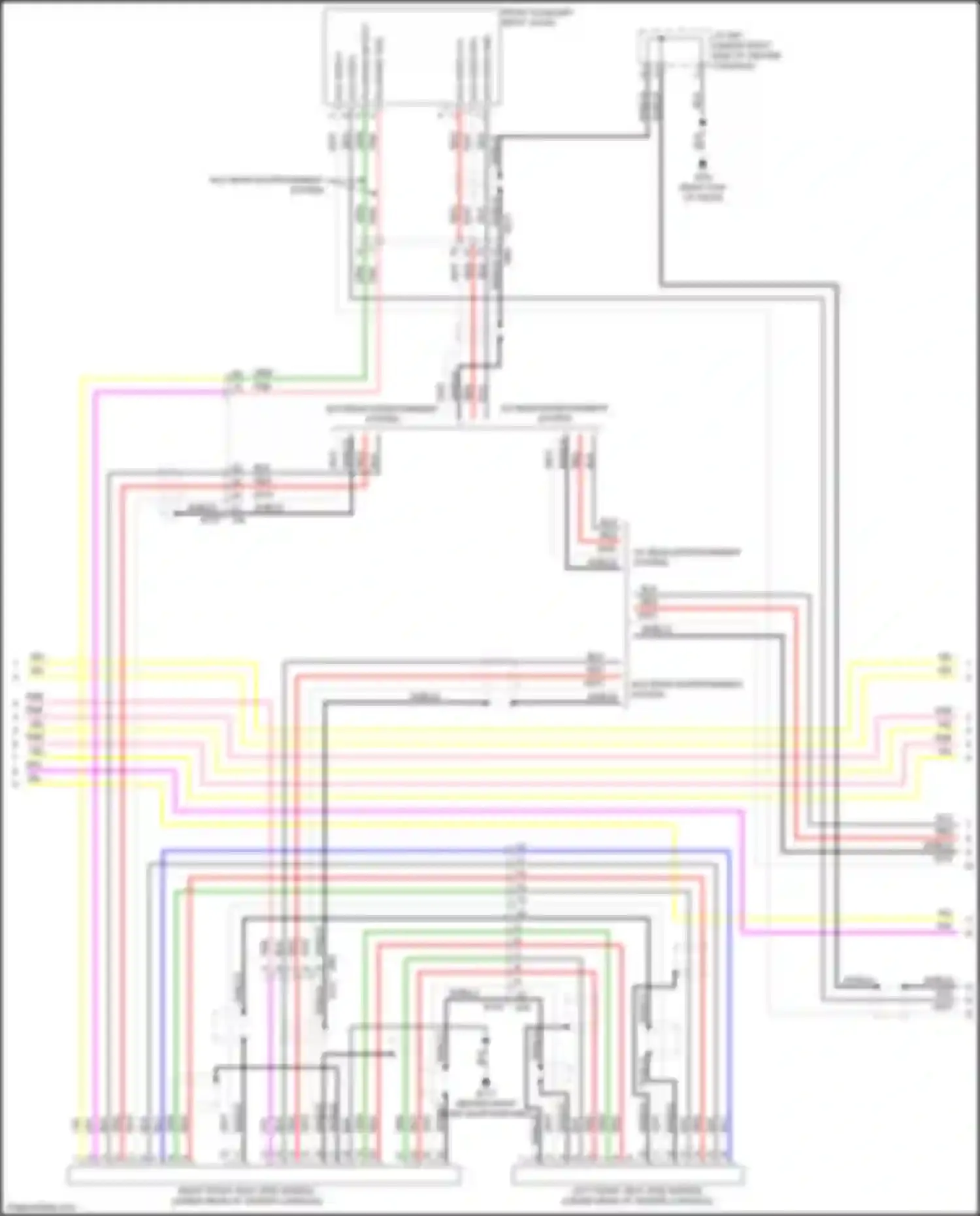 QX60 Infiniti I (2013-2016): Navigation circuit, except hybrid w/ surround (10 of 13)