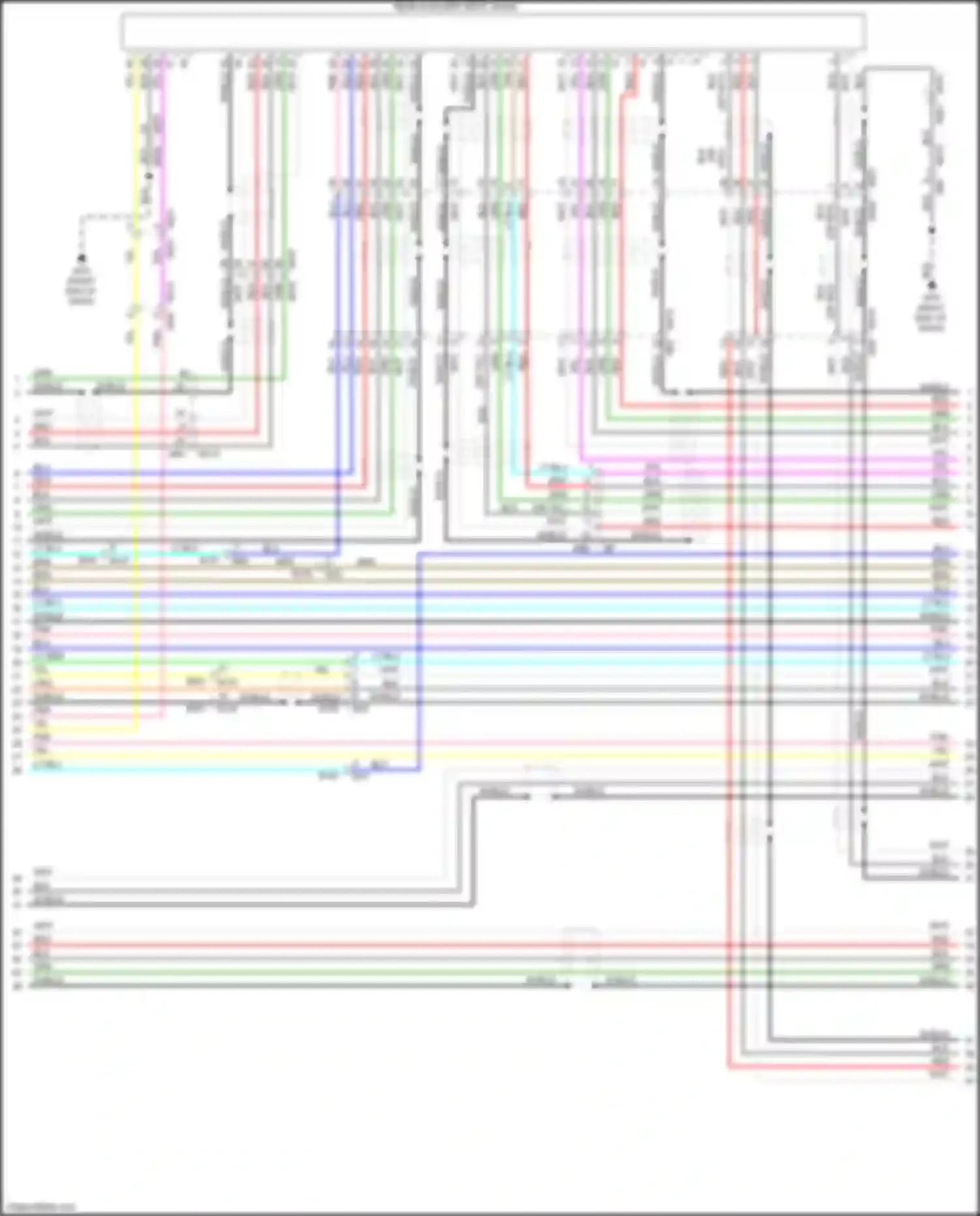 QX60 Infiniti I (2013-2016): Navigation circuit, except hybrid w/ surround (12 of 13)