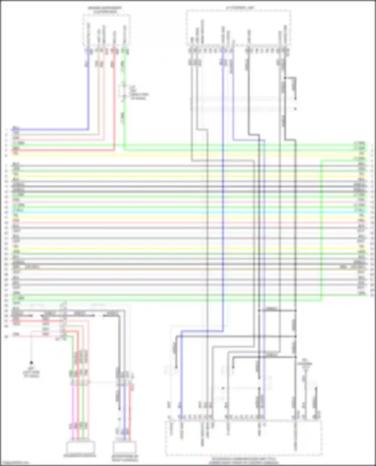 QX60 Infiniti I (2013-2016): Navigation circuit, except hybrid w/ surround (3 of 13)