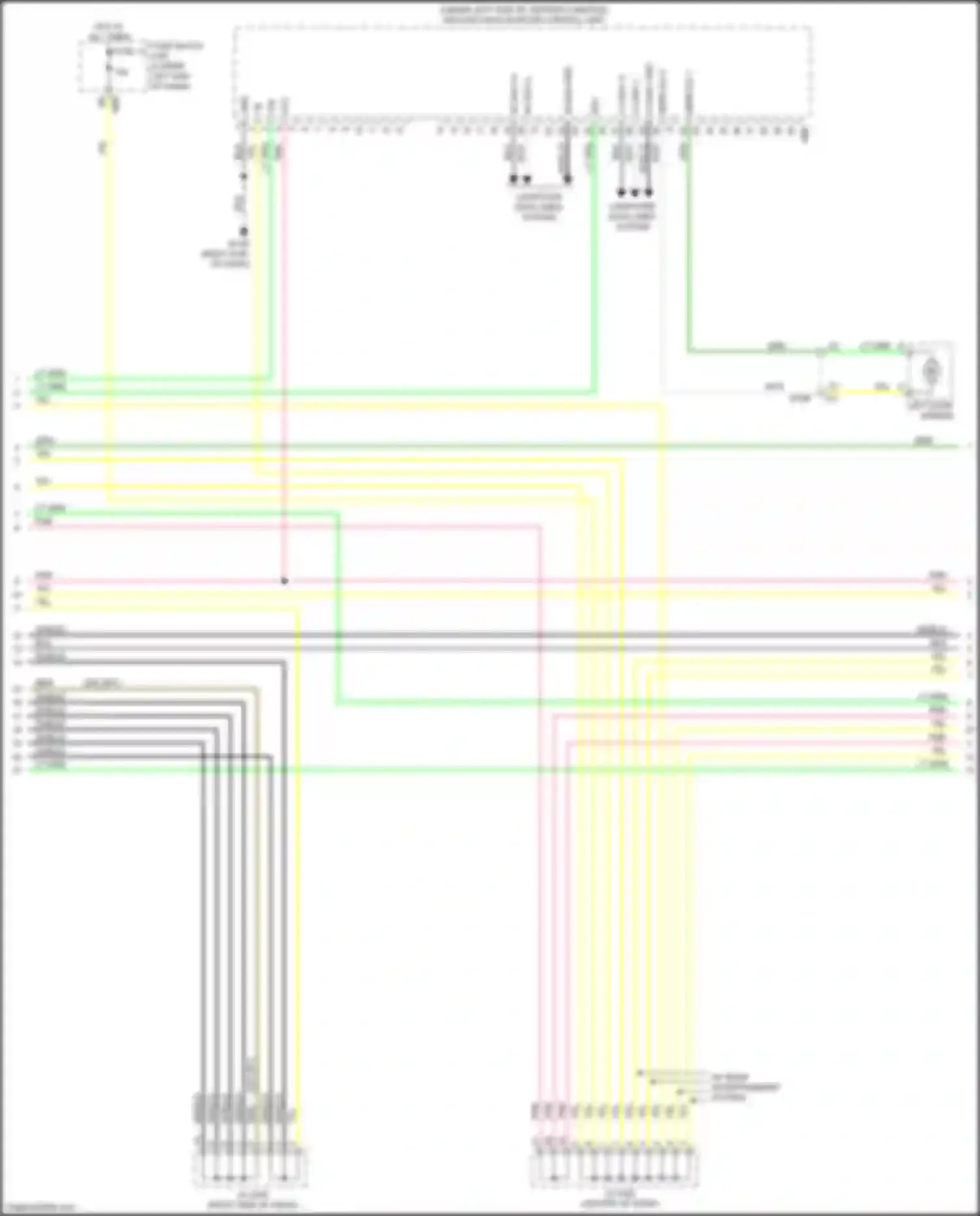 QX60 Infiniti I (2013-2016): Navigation circuit, except hybrid w/ surround (5 of 13)