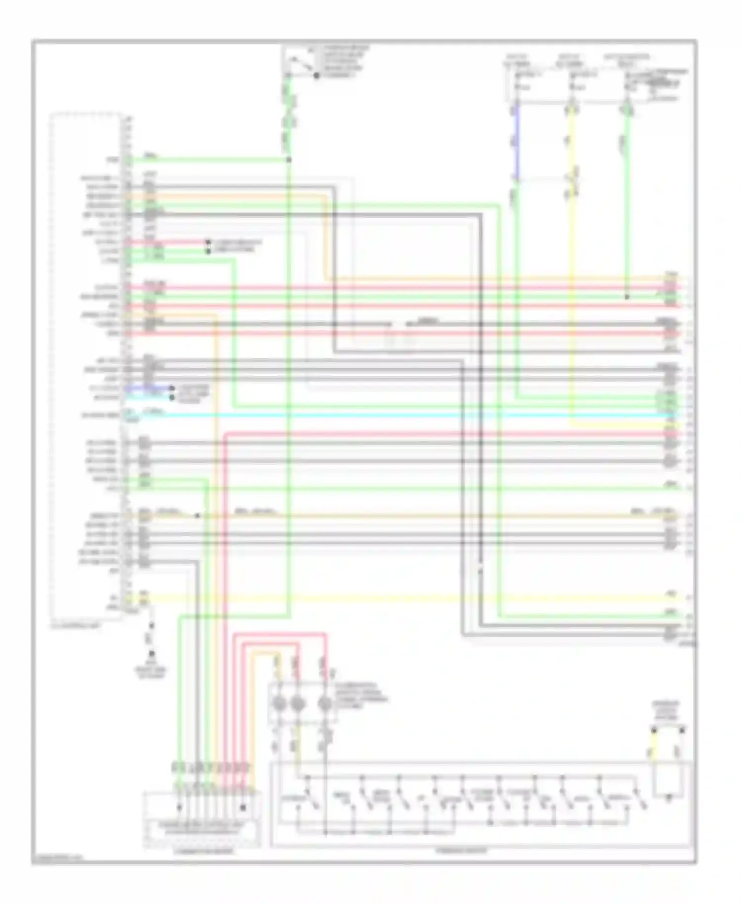 QX60 Infiniti I (2013-2016): Navigation circuit, except hybrid with surround (1 of 13)