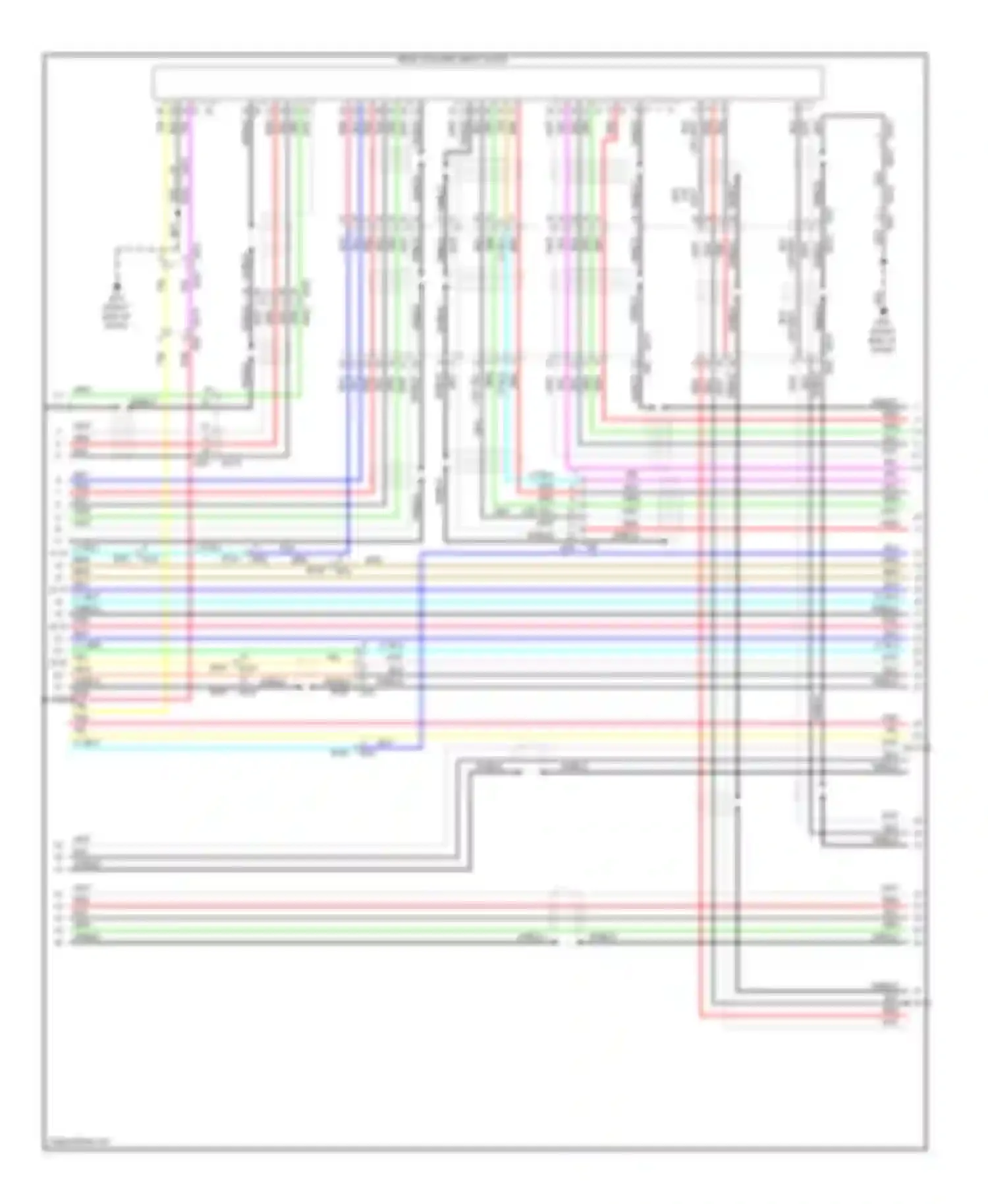 QX60 Infiniti I (2013-2016): Navigation circuit, except hybrid with surround (12 of 13)