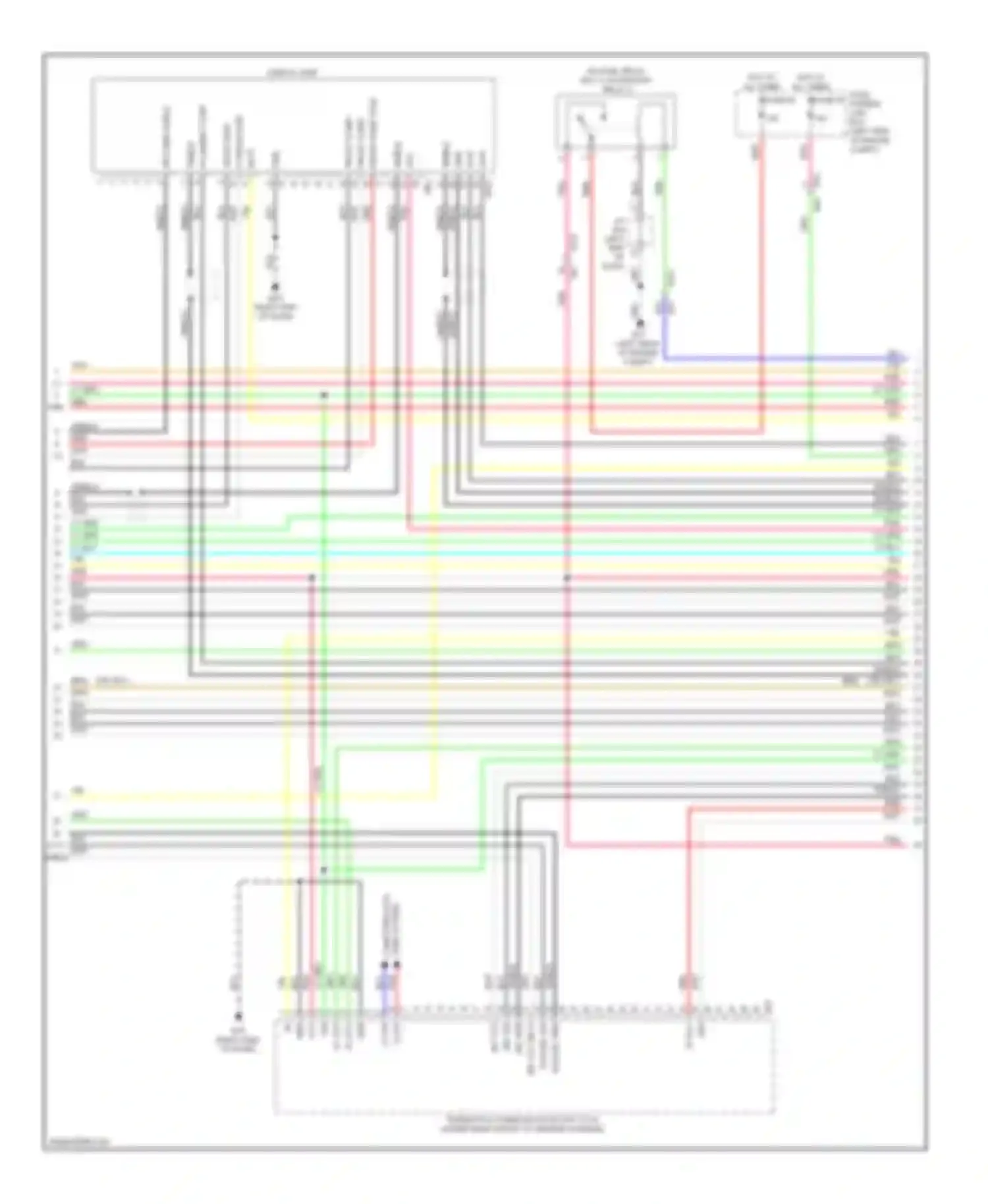 QX60 Infiniti I (2013-2016): Navigation circuit, except hybrid with surround (2 of 13)