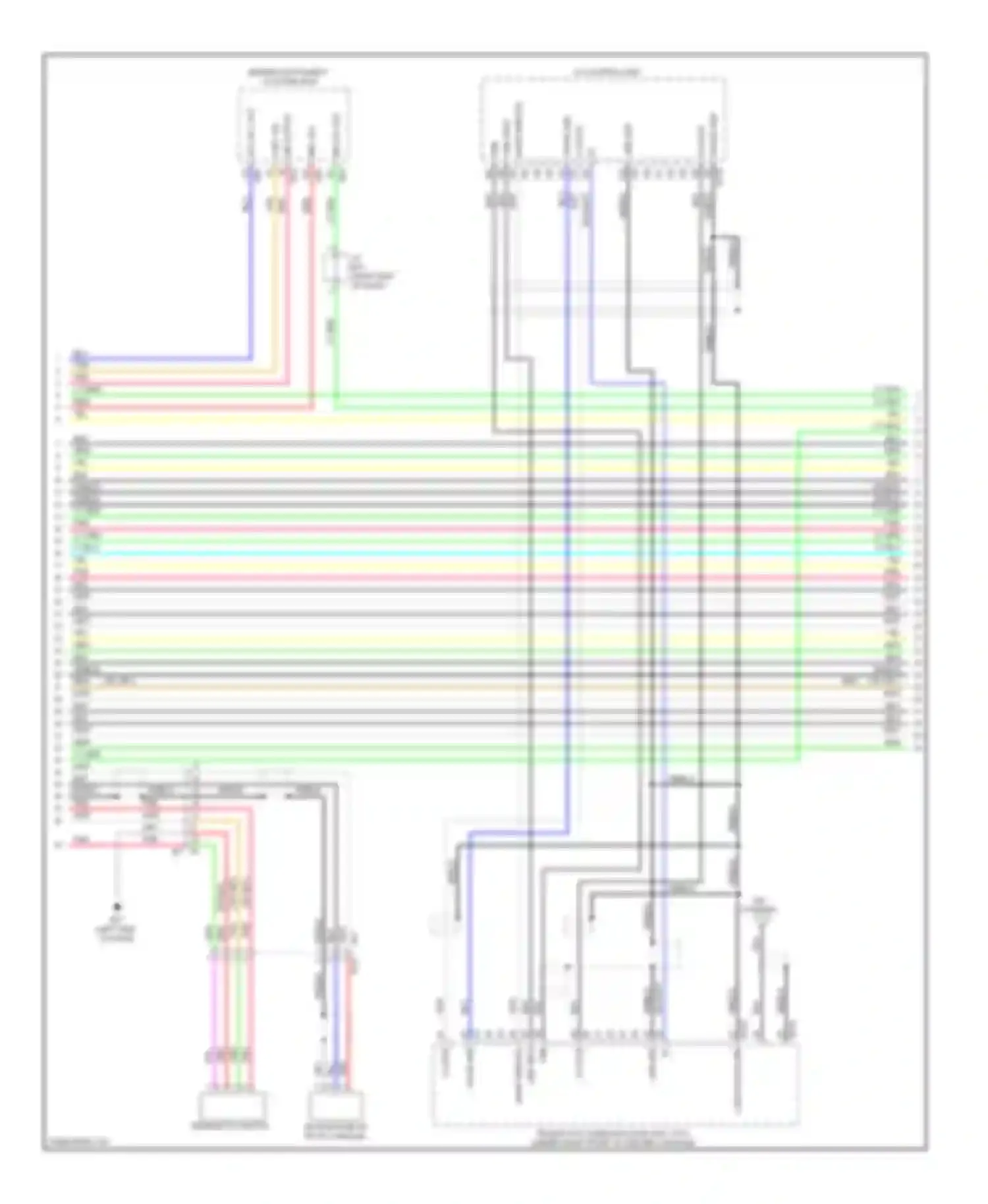 QX60 Infiniti I (2013-2016): Navigation circuit, except hybrid with surround (3 of 13)