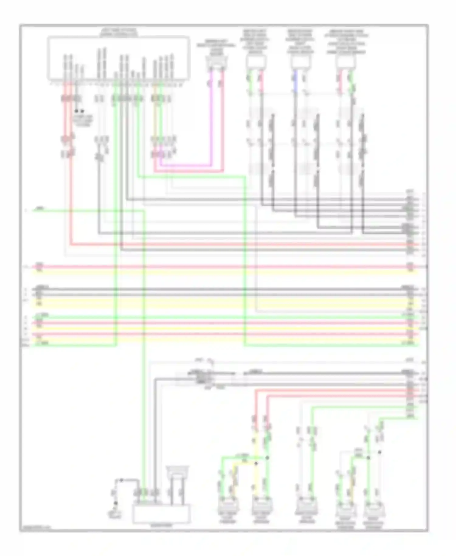 QX60 Infiniti I (2013-2016): Navigation circuit, except hybrid with surround (6 of 13)