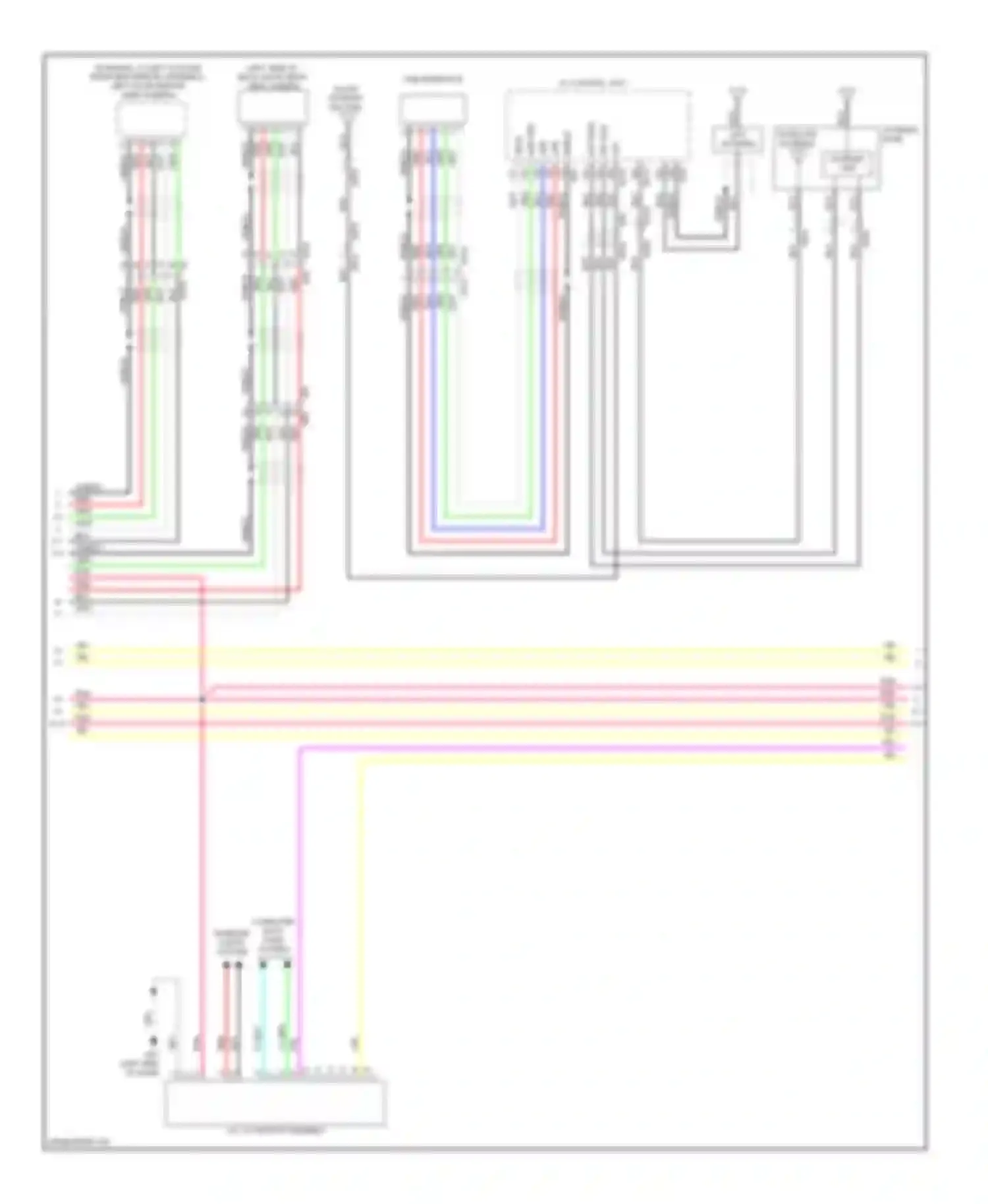 QX60 Infiniti I (2013-2016): Navigation circuit, except hybrid with surround (9 of 13)