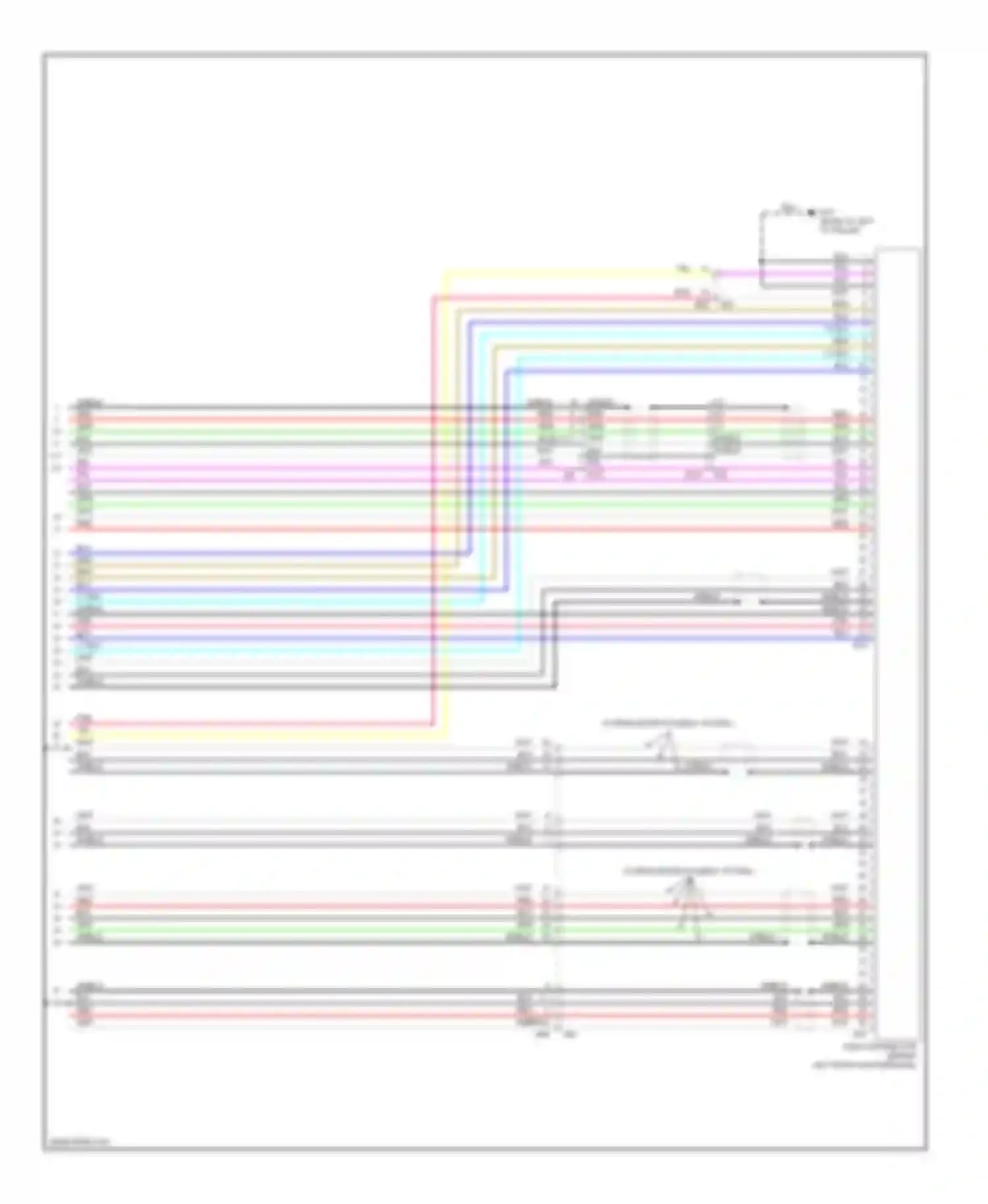 QX60 Infiniti I (2013-2016): Navigation circuit, except hybrid without surround (10 of 10)