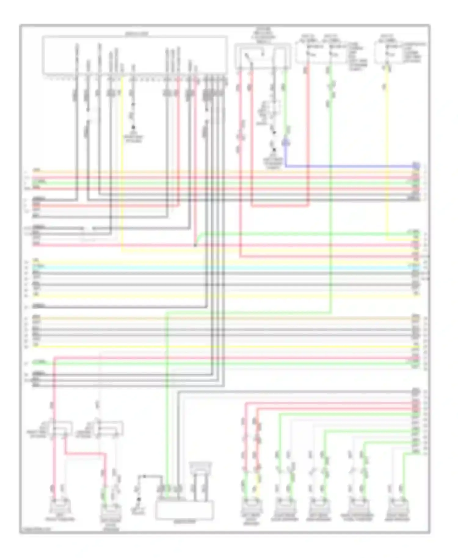 QX60 Infiniti I (2013-2016): Navigation circuit, except hybrid without surround (3 of 10)