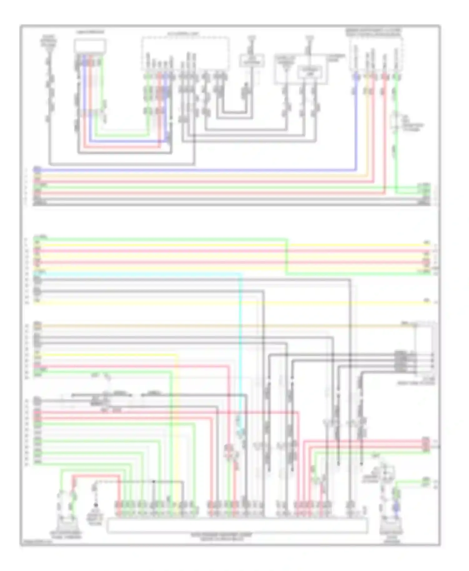 QX60 Infiniti I (2013-2016): Navigation circuit, except hybrid without surround (4 of 10)