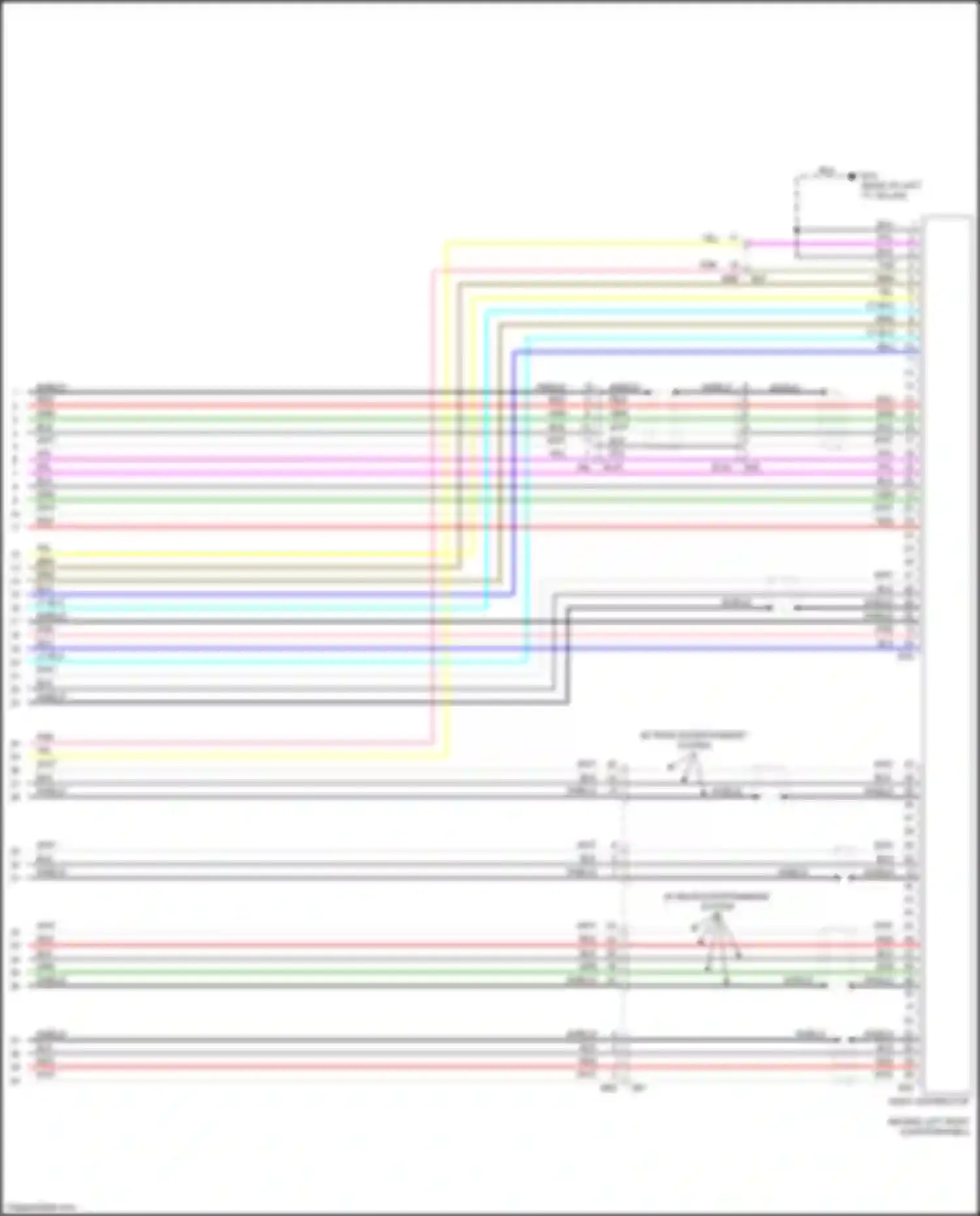 QX60 Infiniti I (2013-2016): Navigation circuit, hybrid w/o surround (12 of 12)