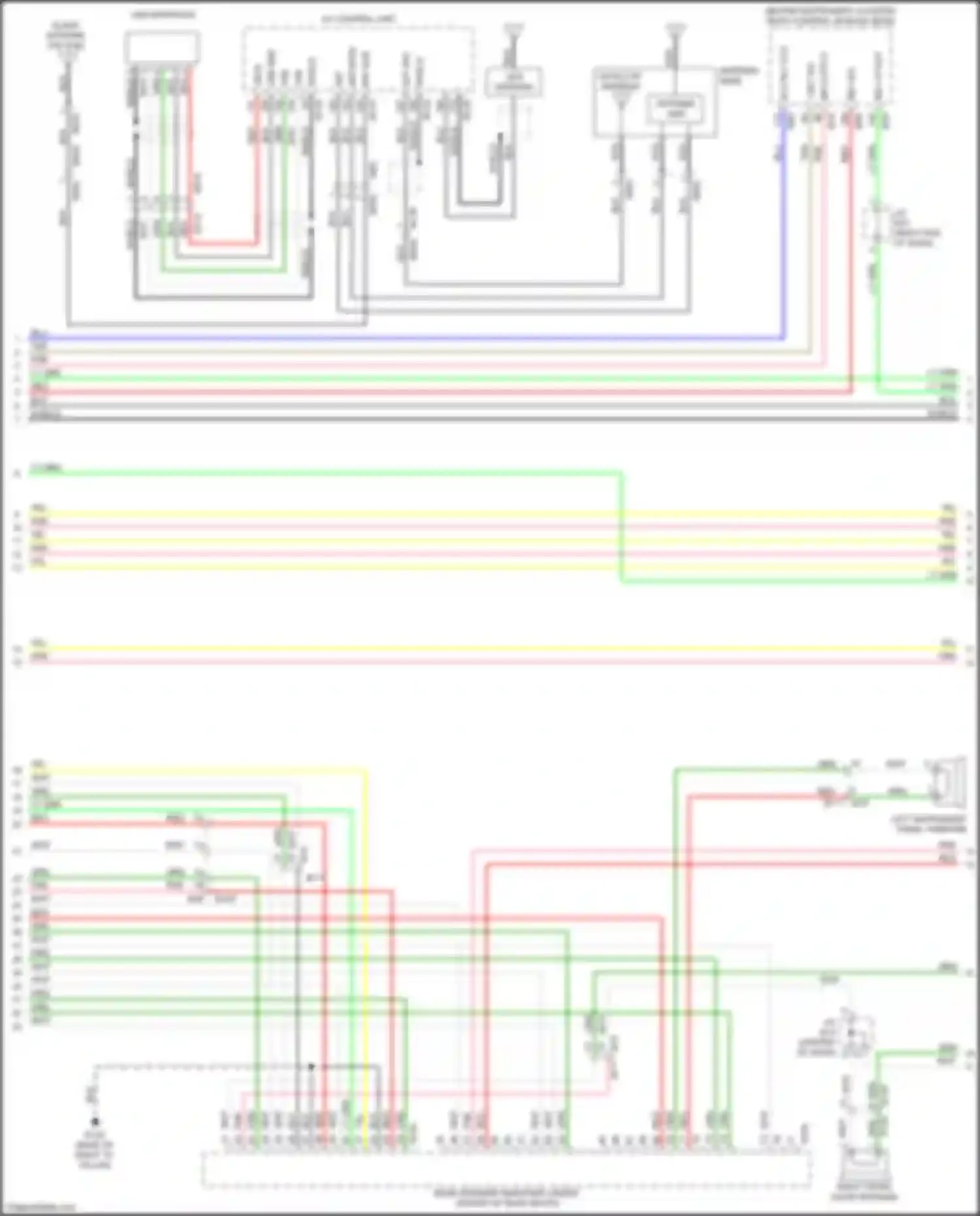 QX60 Infiniti I (2013-2016): Navigation circuit, hybrid w/o surround (6 of 12)