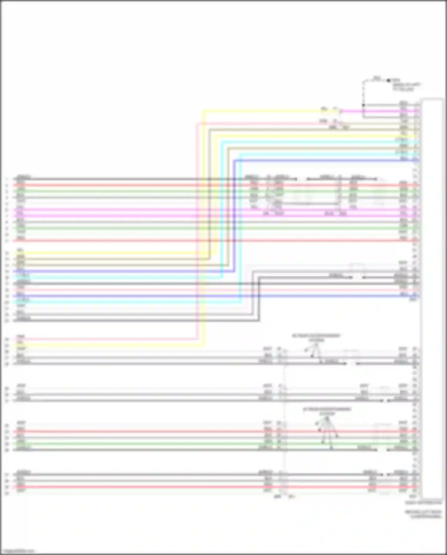 QX60 Infiniti I (2013-2016): Navigation circuit, hybrid w/ surround (13 of 13)