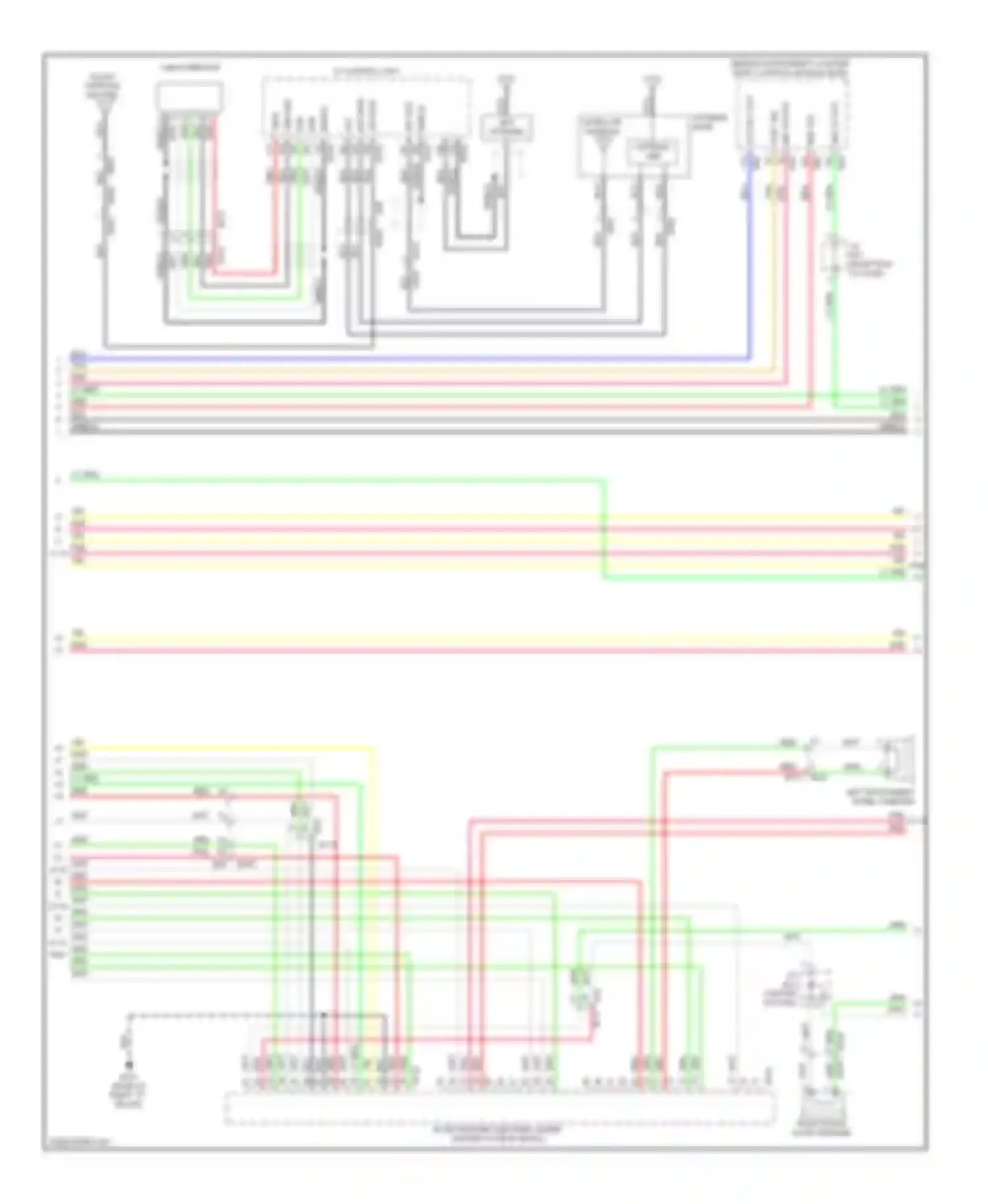 QX60 Infiniti I (2013-2016): Navigation circuit, hybrid without surround (6 of 12)