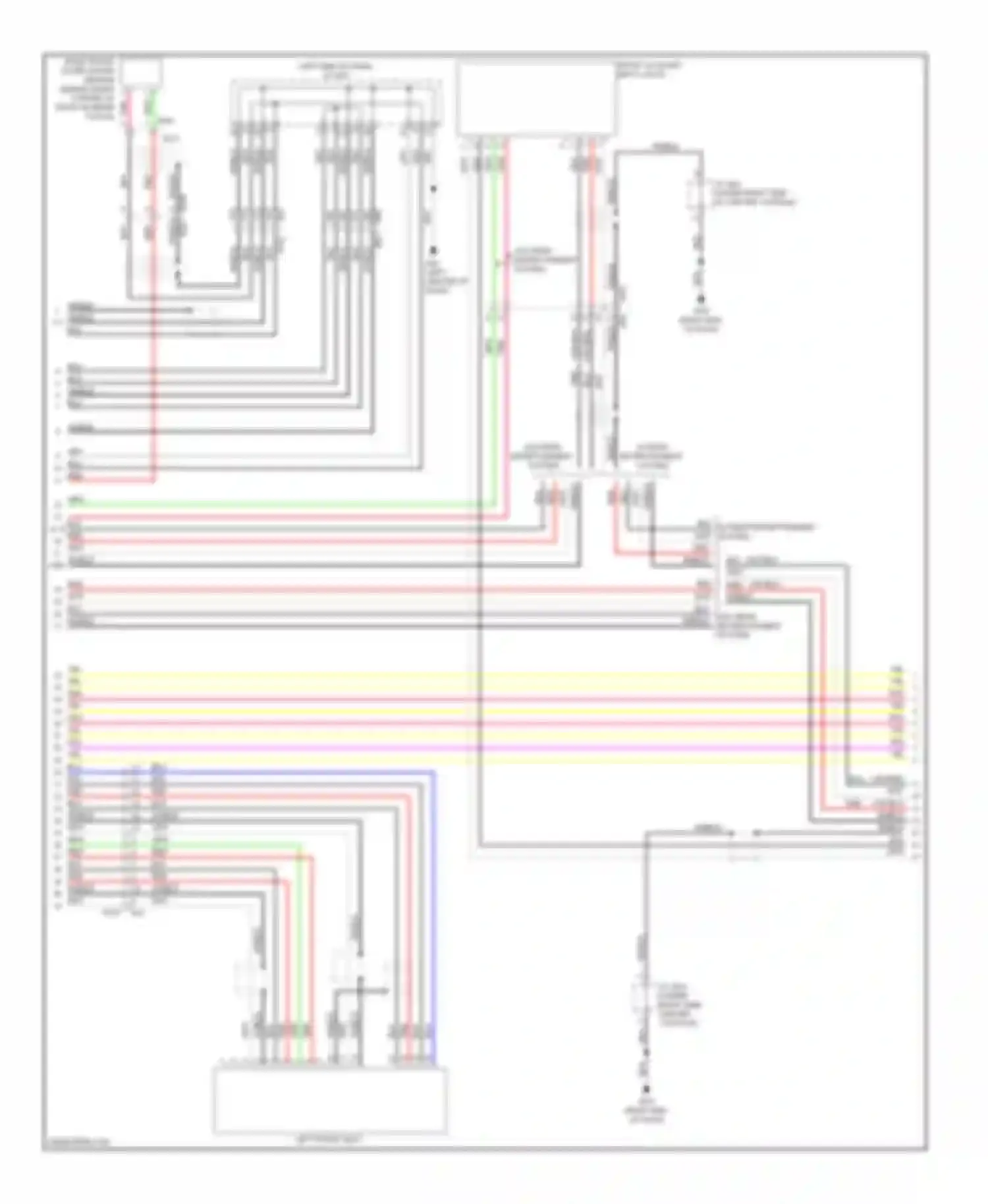 QX60 Infiniti I (2013-2016): Navigation circuit, hybrid without surround (9 of 12)