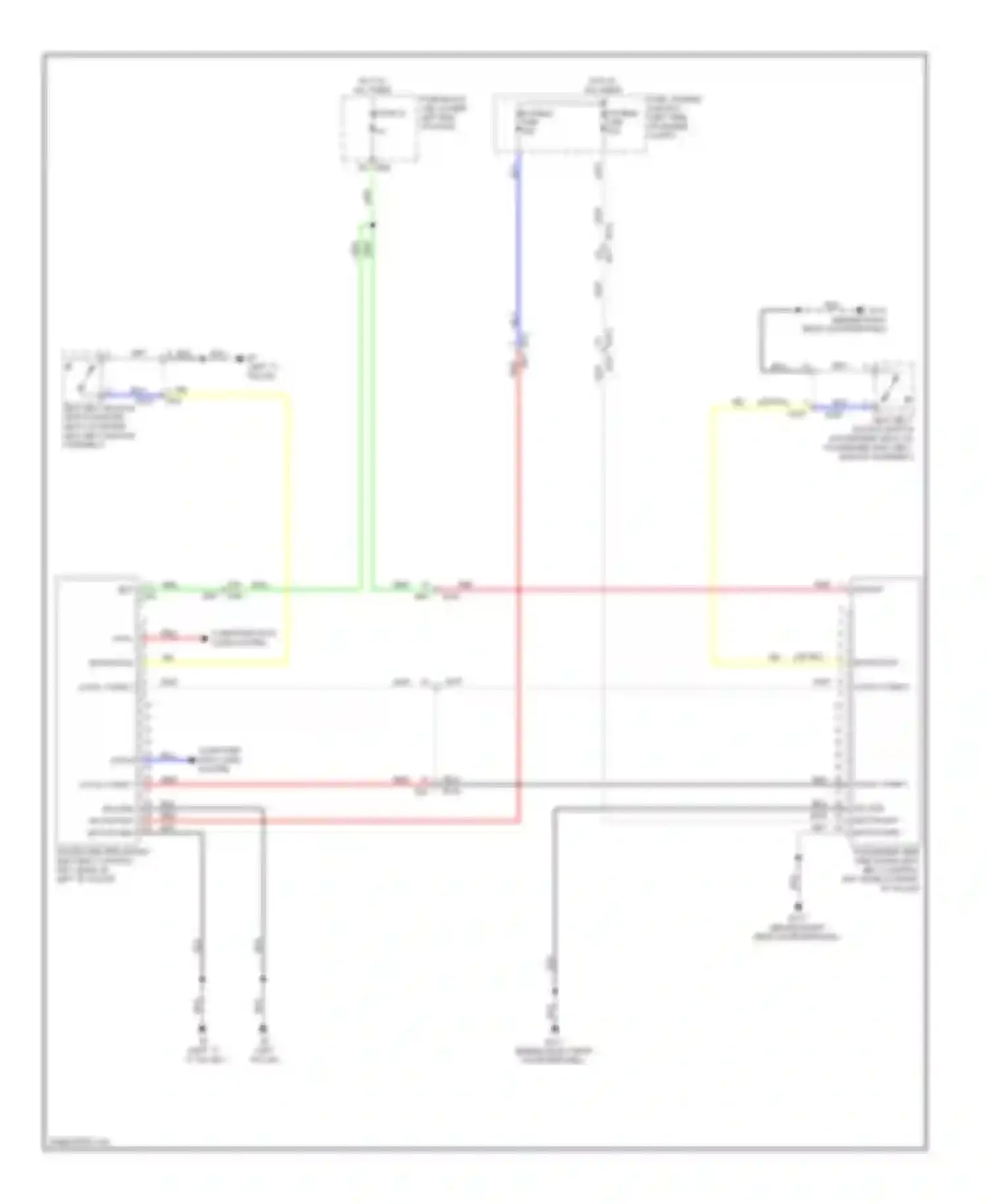 QX60 Infiniti I (2013-2016): Passive restraints circuit, hybrid