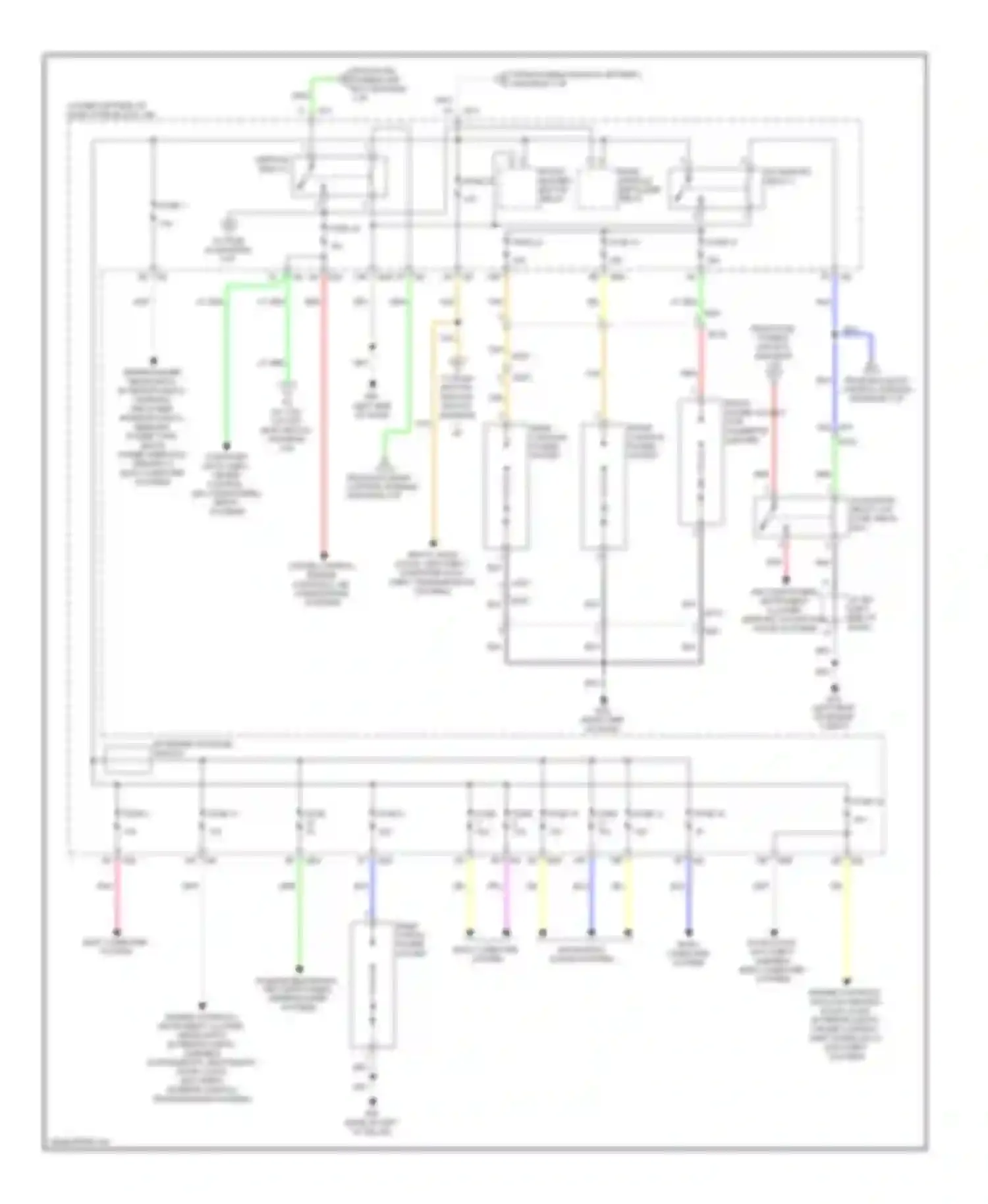 QX60 Infiniti I (2013-2016): Power distribution circuit, except hybrid (2 of 4)