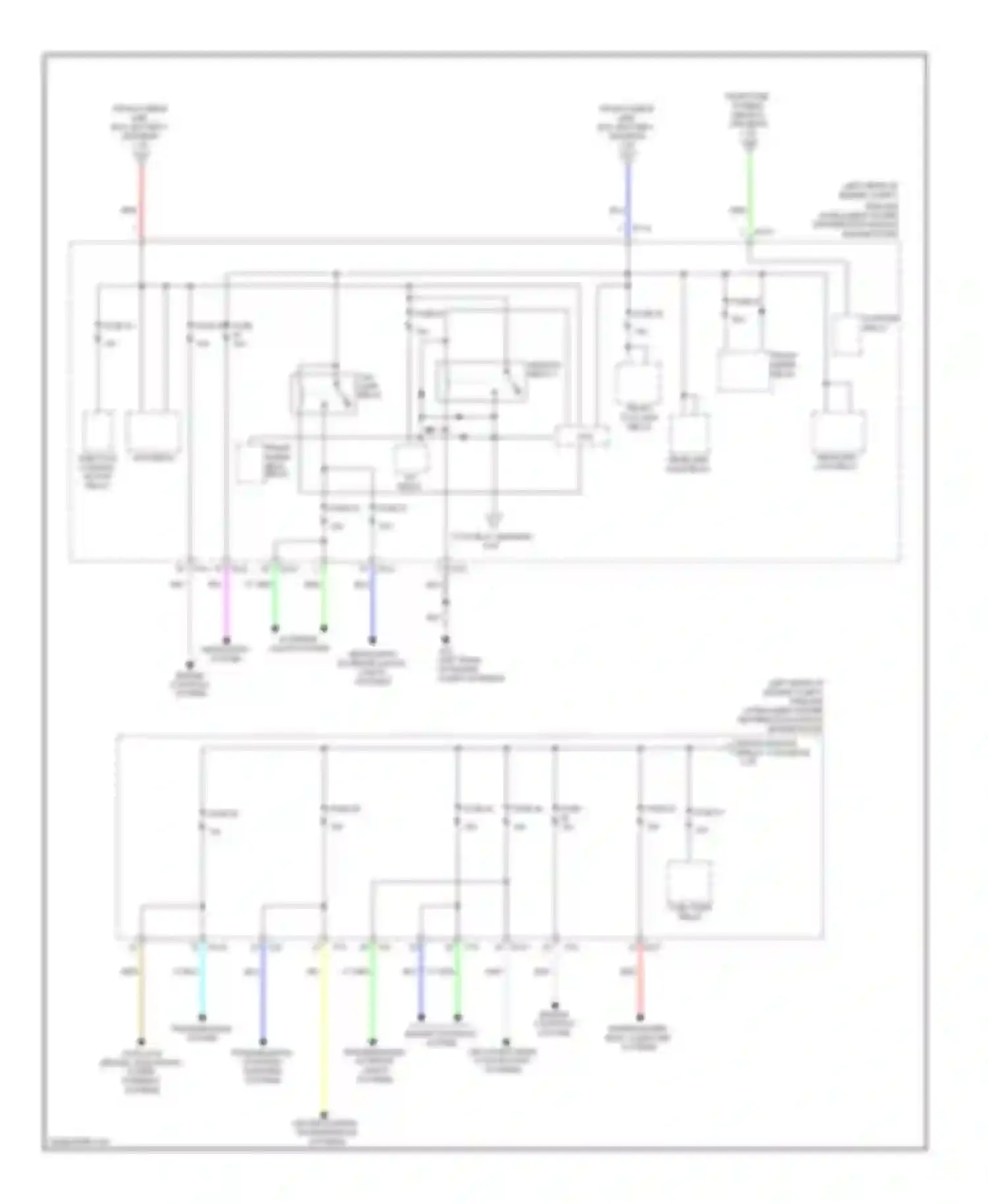 QX60 Infiniti I (2013-2016): Power distribution circuit, except hybrid (4 of 4)