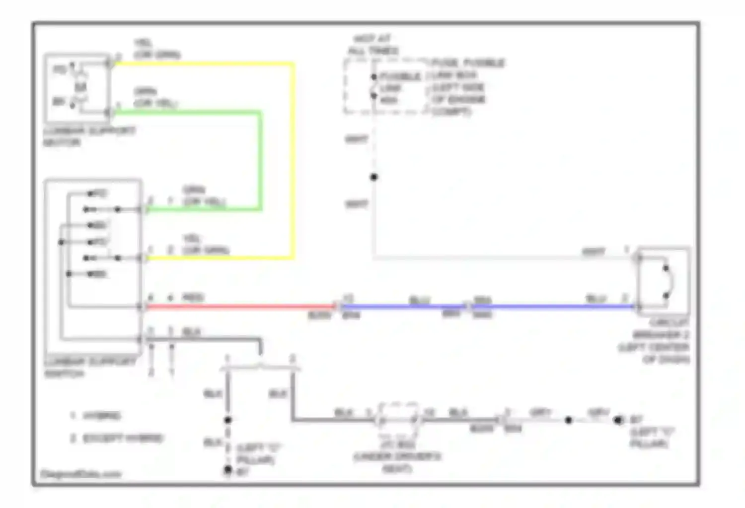 QX60 Infiniti I (2013-2016): Lumbar circuit