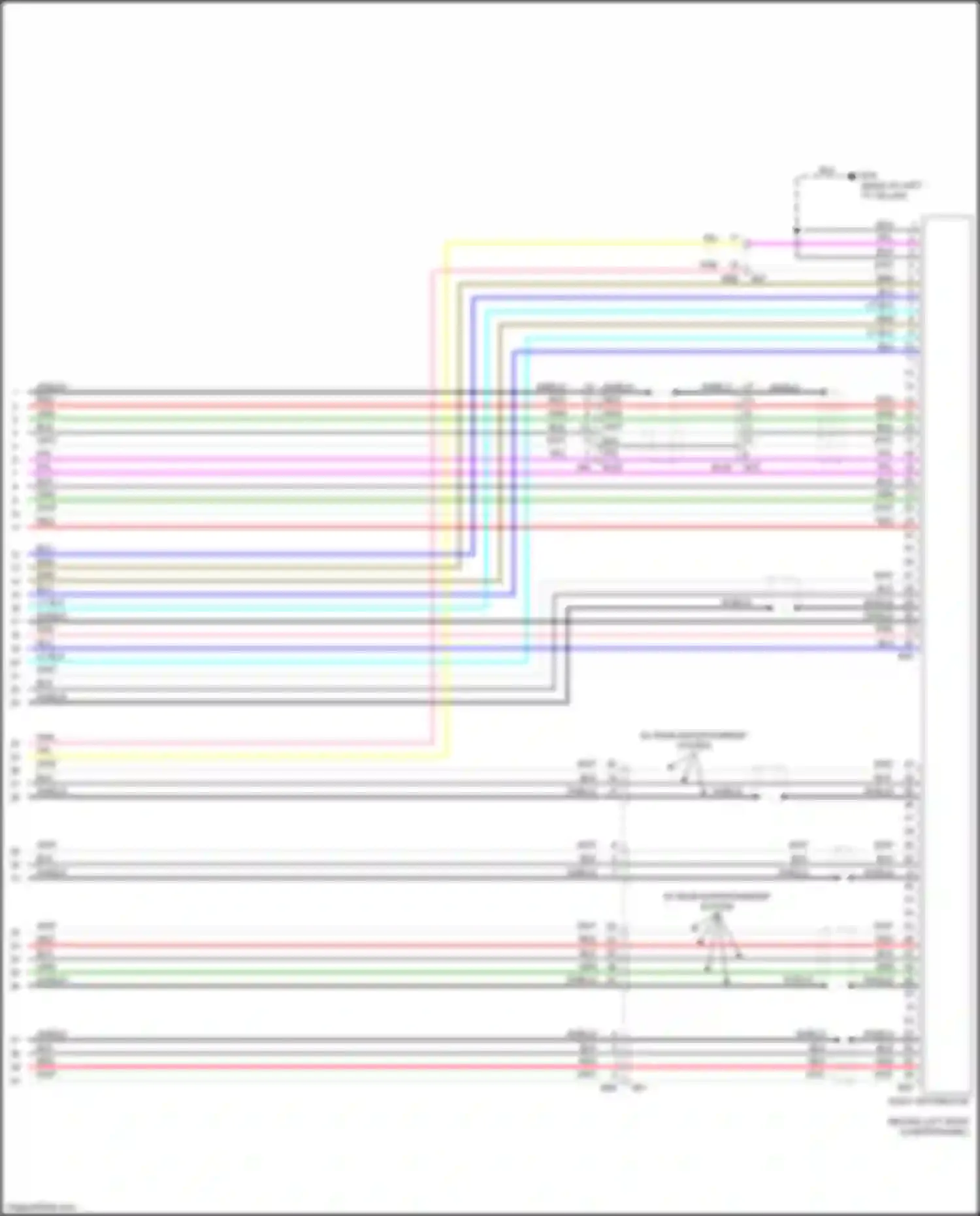 QX60 Infiniti I (2013-2016): Bose radio circuit, except hybrid w/ navigation & surround (13 of 13)