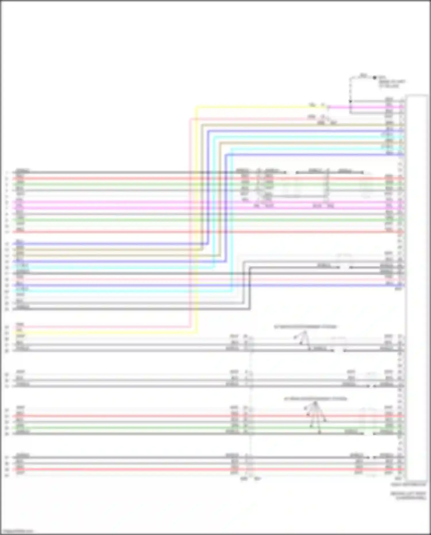 QX60 Infiniti I (2013-2016): Bose radio circuit, except hybrid w/ navigation w/o surround (10 of 10)