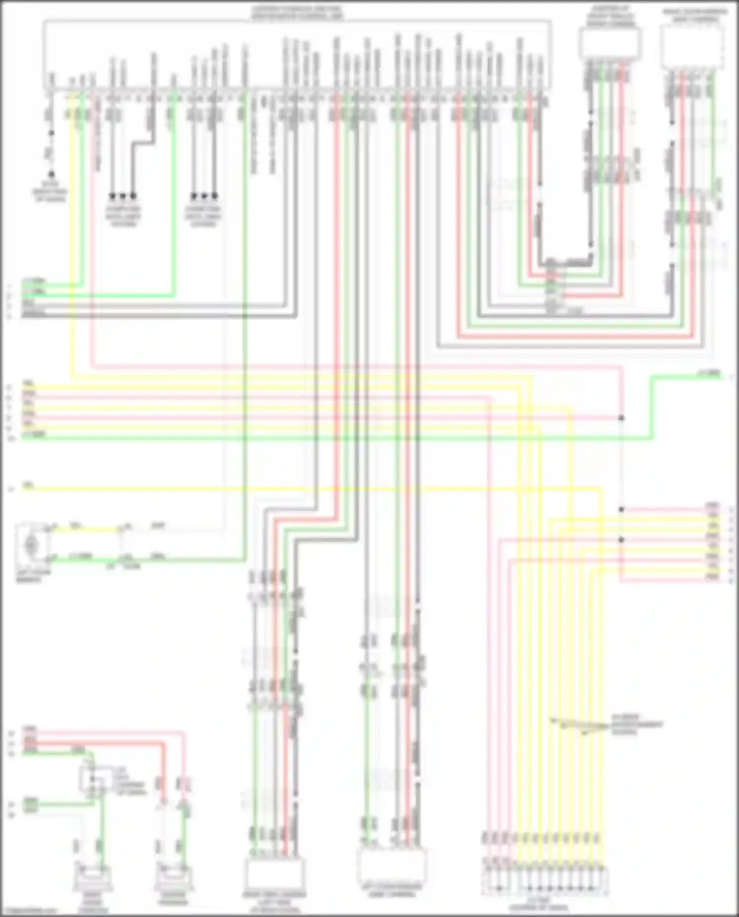 QX60 Infiniti I (2013-2016): Bose radio circuit, except hybrid w/ navigation w/o surround (5 of 10)