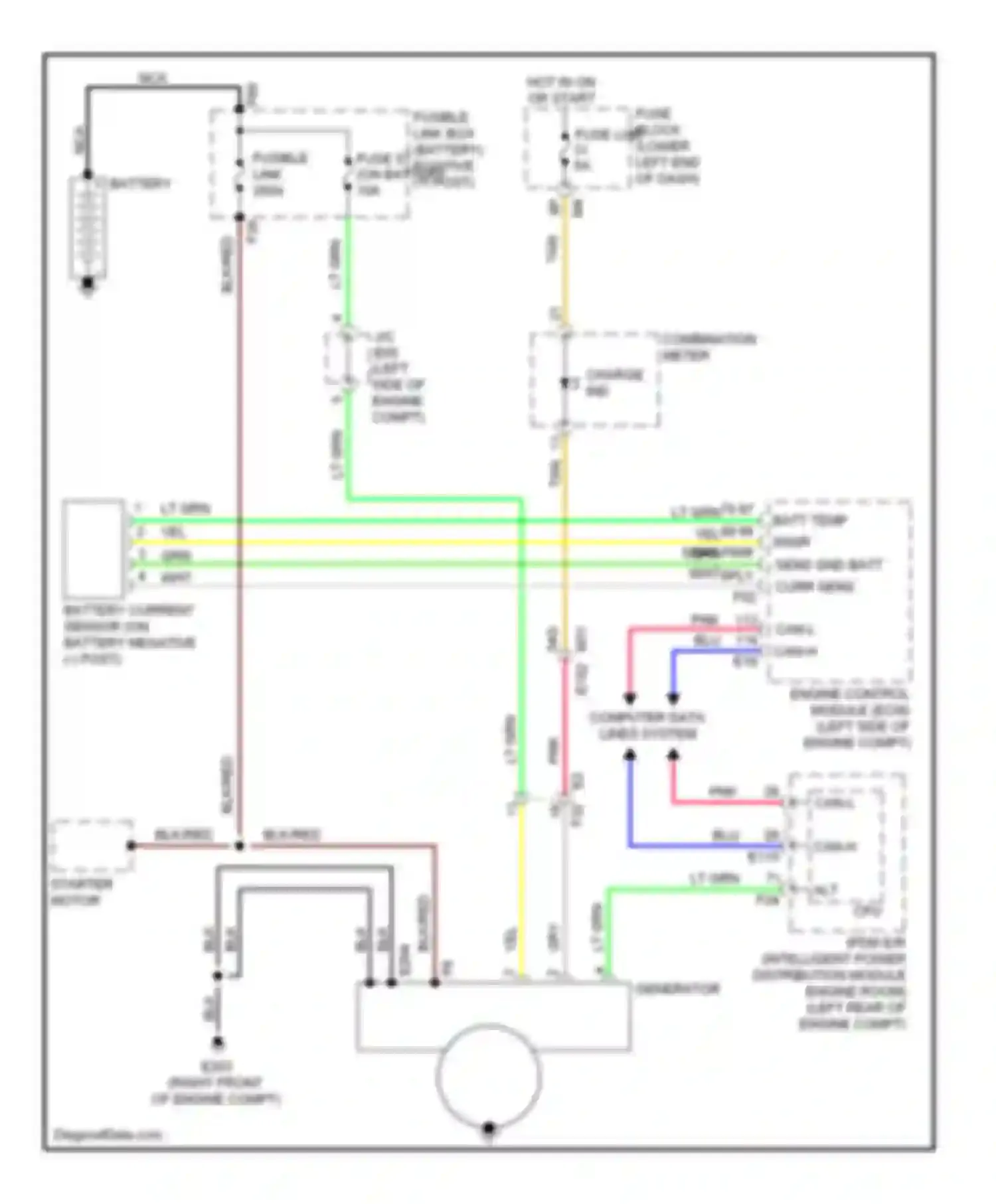 QX60 Infiniti I (2013-2016): Charging circuit
