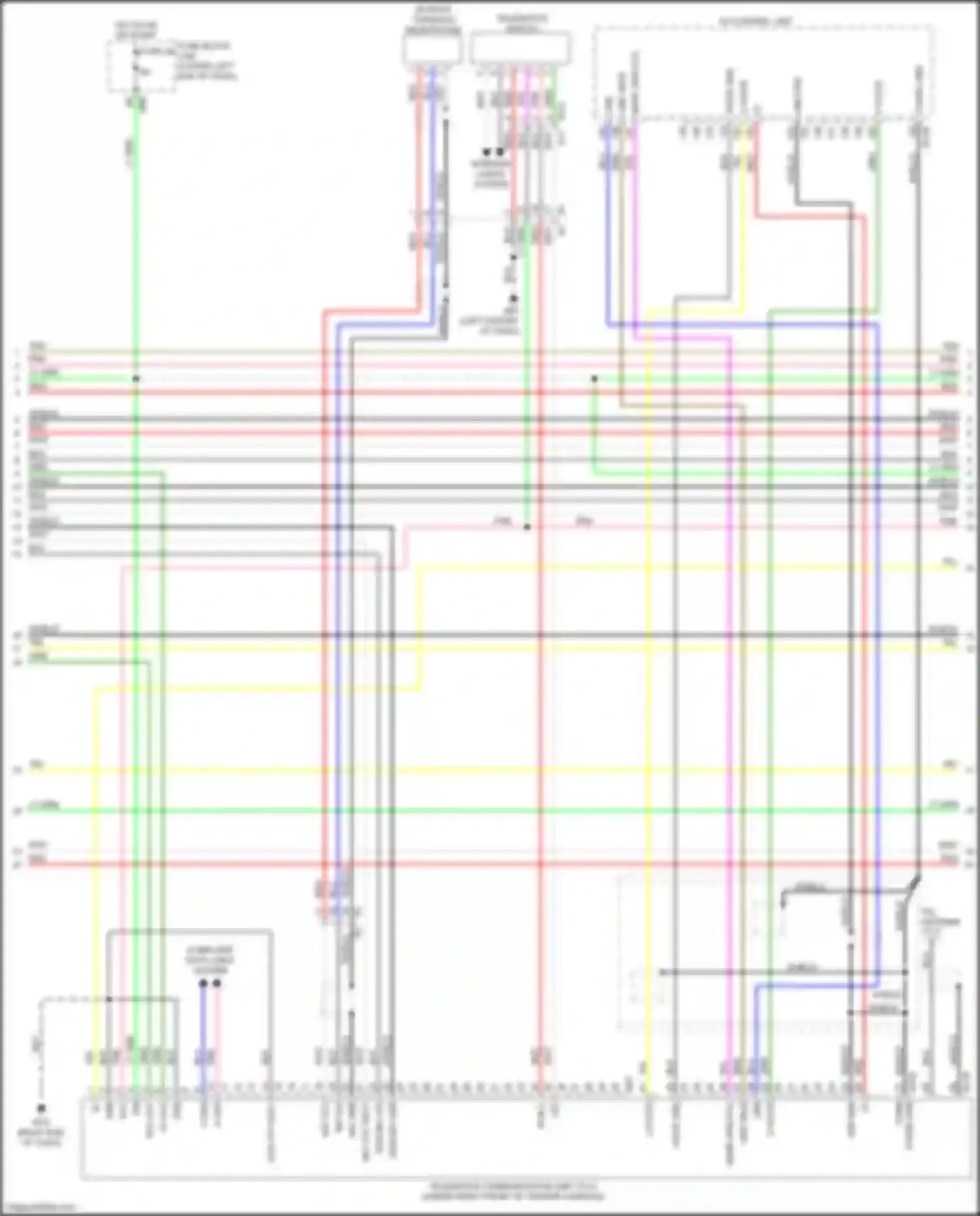 Wiring diagram aud typ con 1 for Infiniti QX60 I (2013-2016) (2 of 4)
