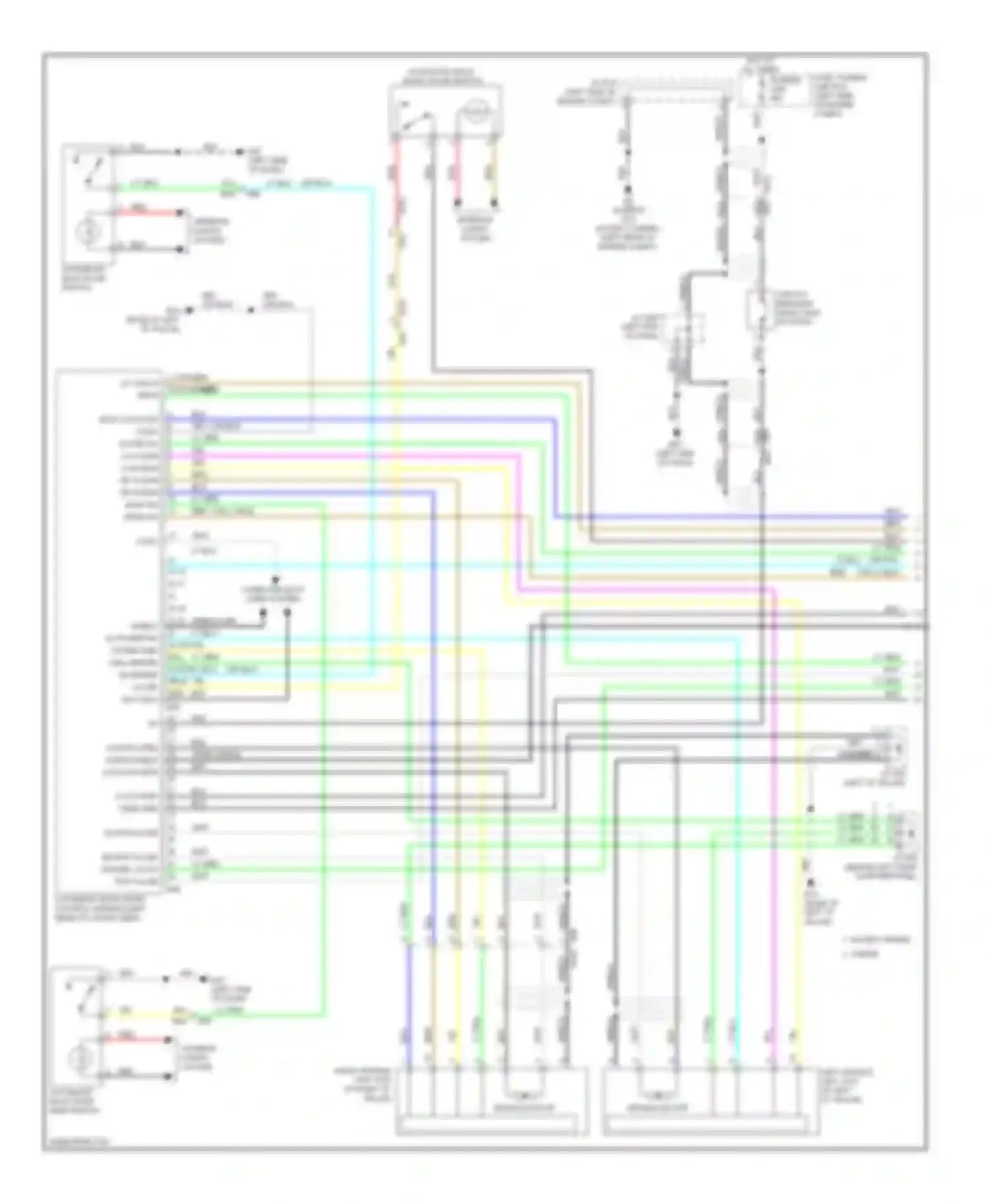 Wiring diagram automatic back door close switch for Infiniti QX60 I (2013-2016) (1 of 2)