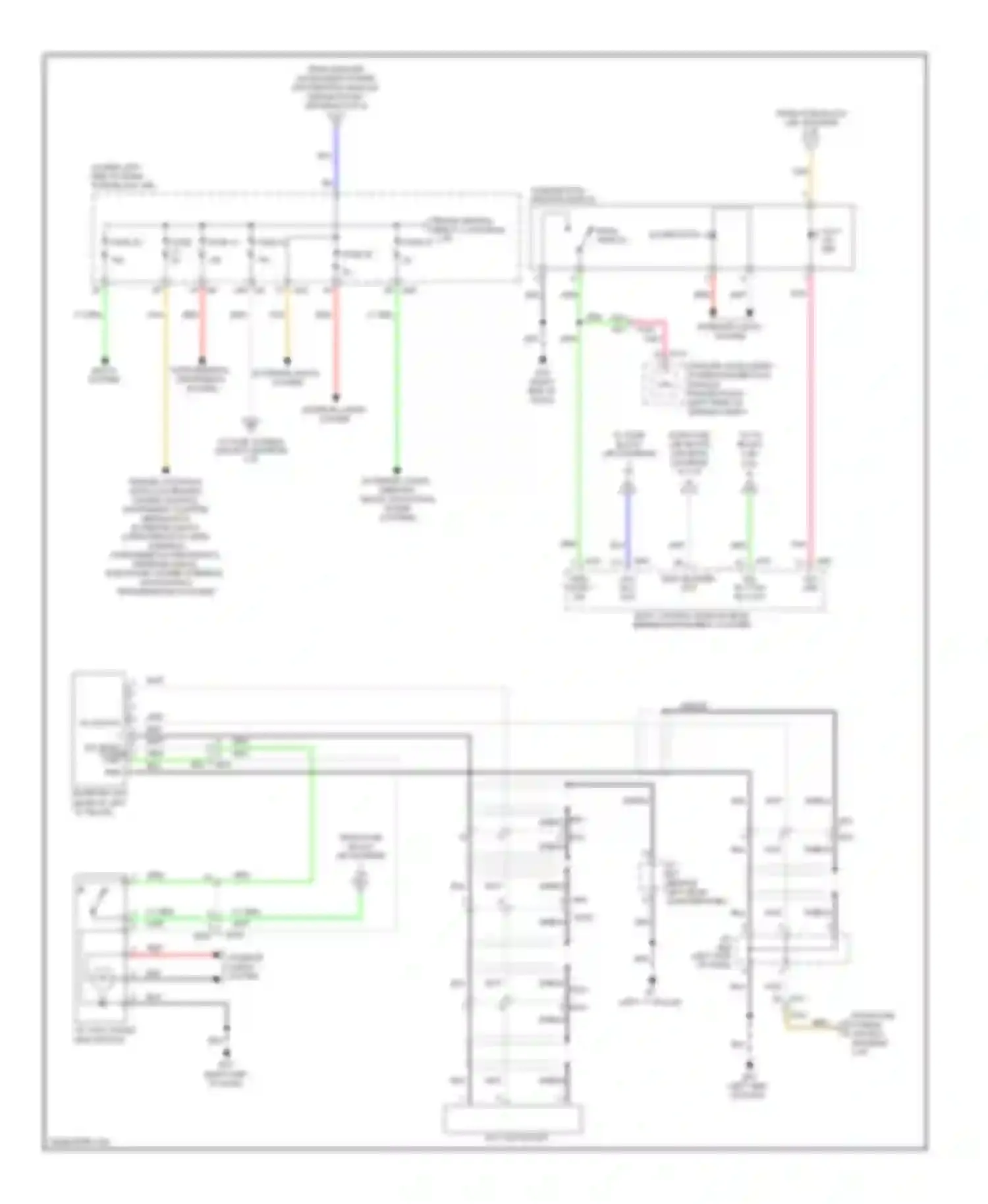 Wiring diagram (behind left rear for Infiniti QX60 I (2013-2016) (2 of 2)