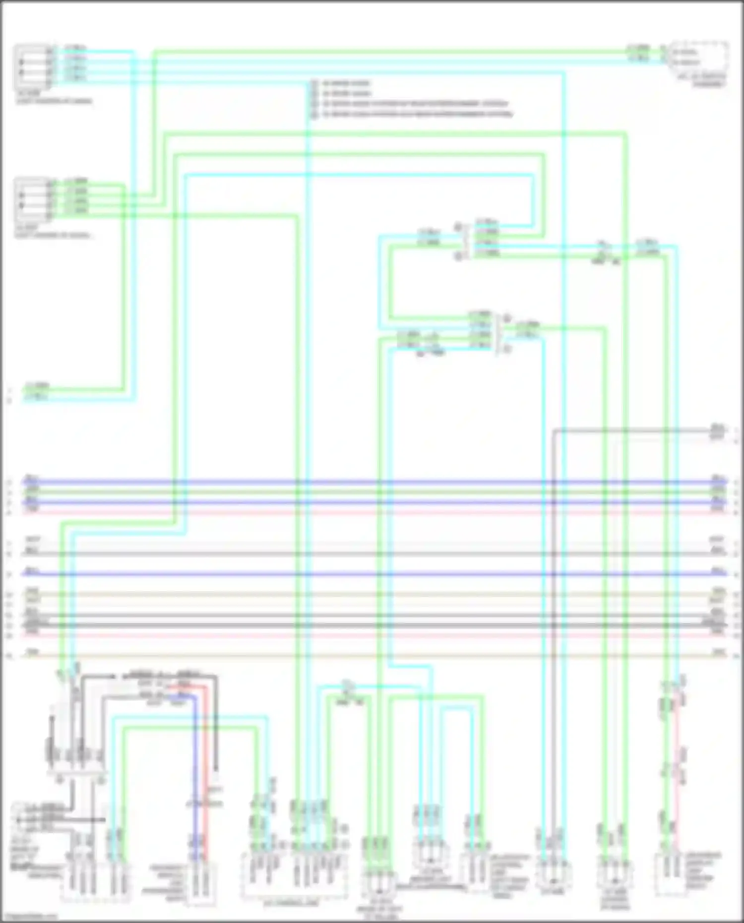 Wiring diagram bose speaker amplifier for Infiniti QX60 I (2013-2016) (1 of 3)