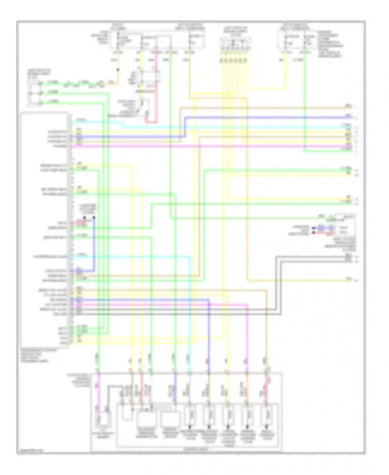Wiring diagram d range sw n range sw r range sw p range sw for Infiniti QX60 I (2013-2016) (1 of 1)