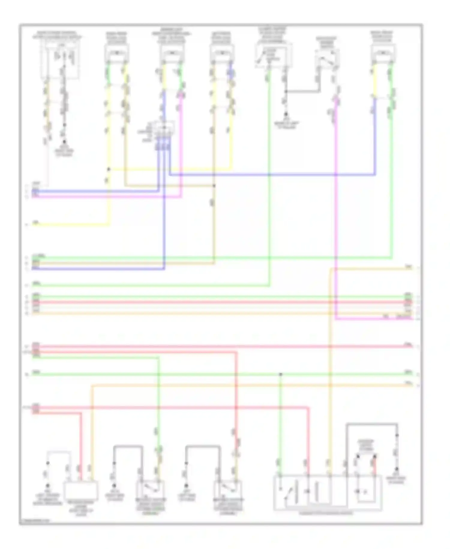 Wiring diagram door ajar switch for Infiniti QX60 I (2013-2016) (1 of 2)