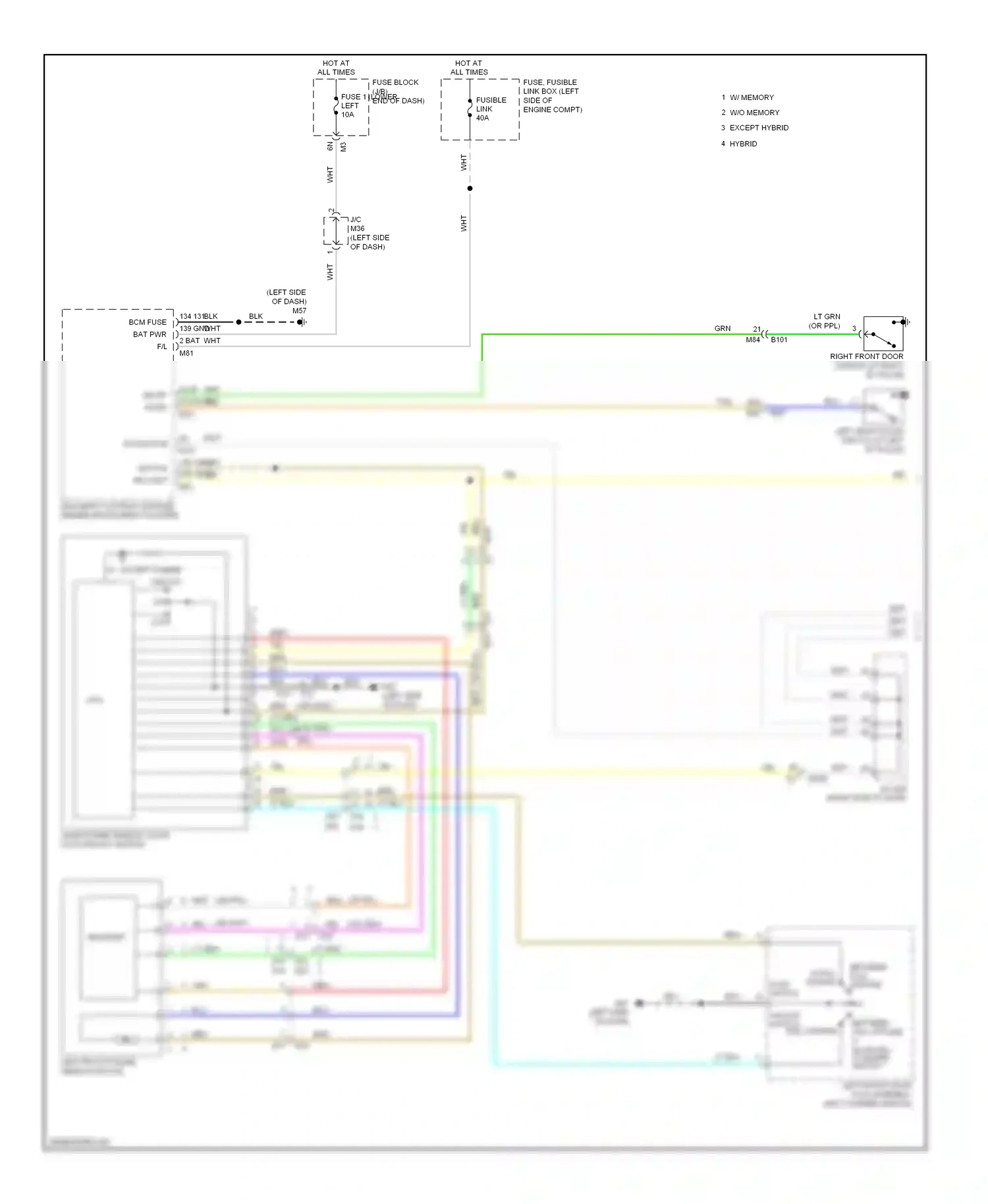 Infiniti QX60 I (2013-2016) encoder wiring diagram  (1 of 2)