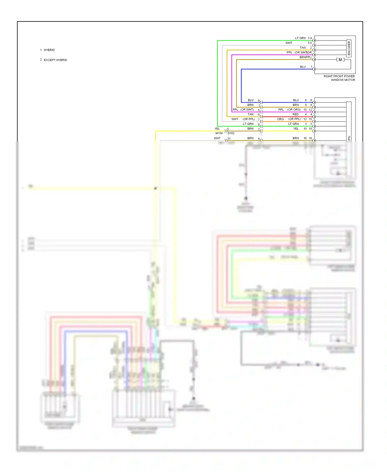 Infiniti QX60 I (2013-2016) encoder wiring diagram  (2 of 2)