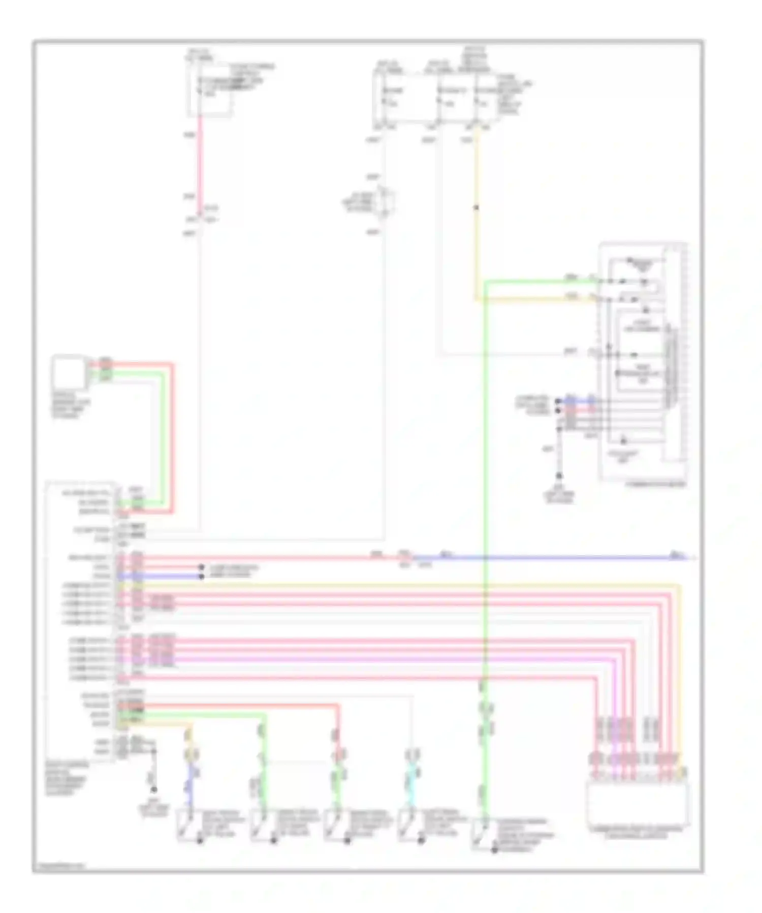 Wiring diagram fog light ind for Infiniti QX60 I (2013-2016) (3 of 4)