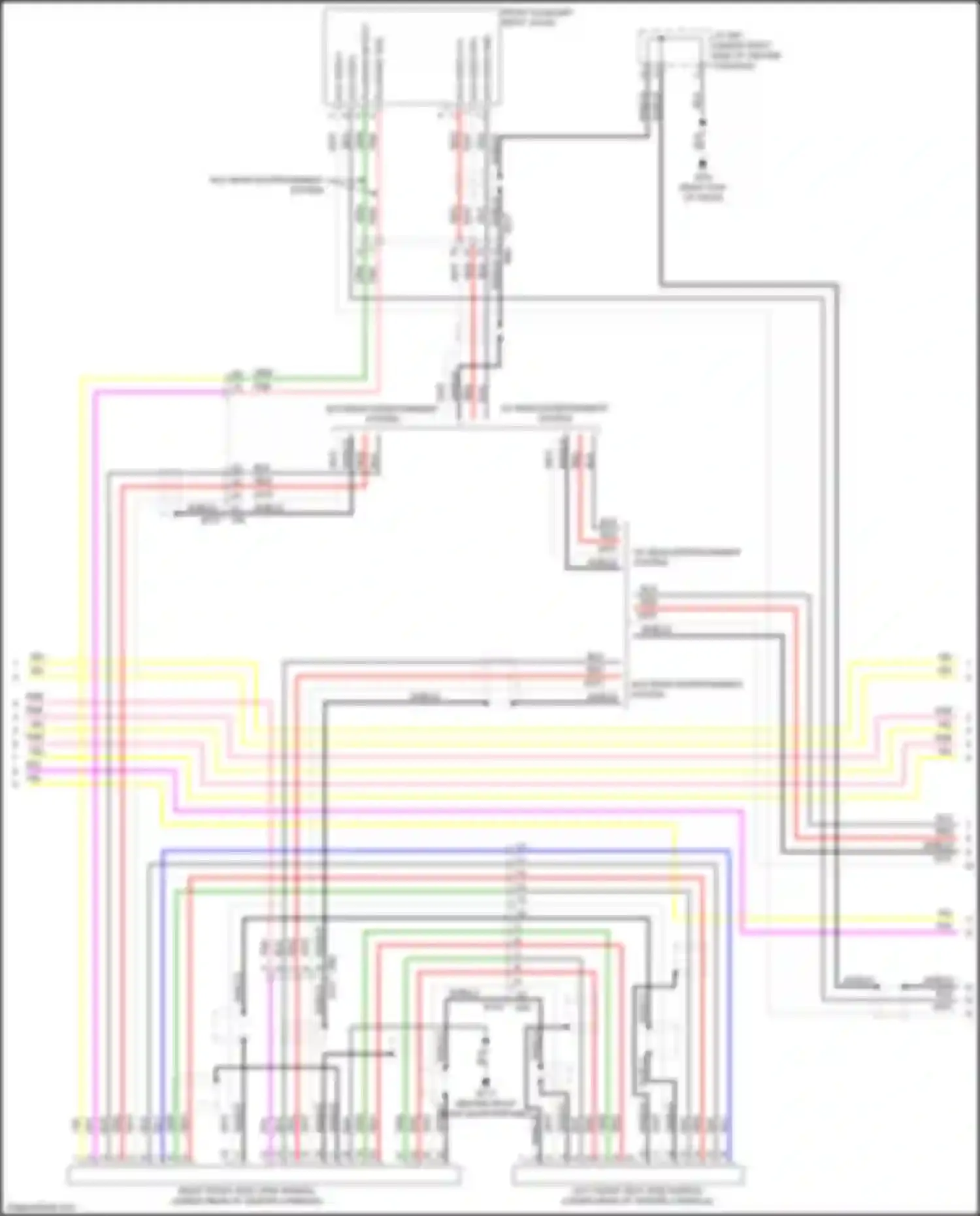 Wiring diagram front auxiliary input jacks for Infiniti QX60 I (2013-2016) (3 of 20)