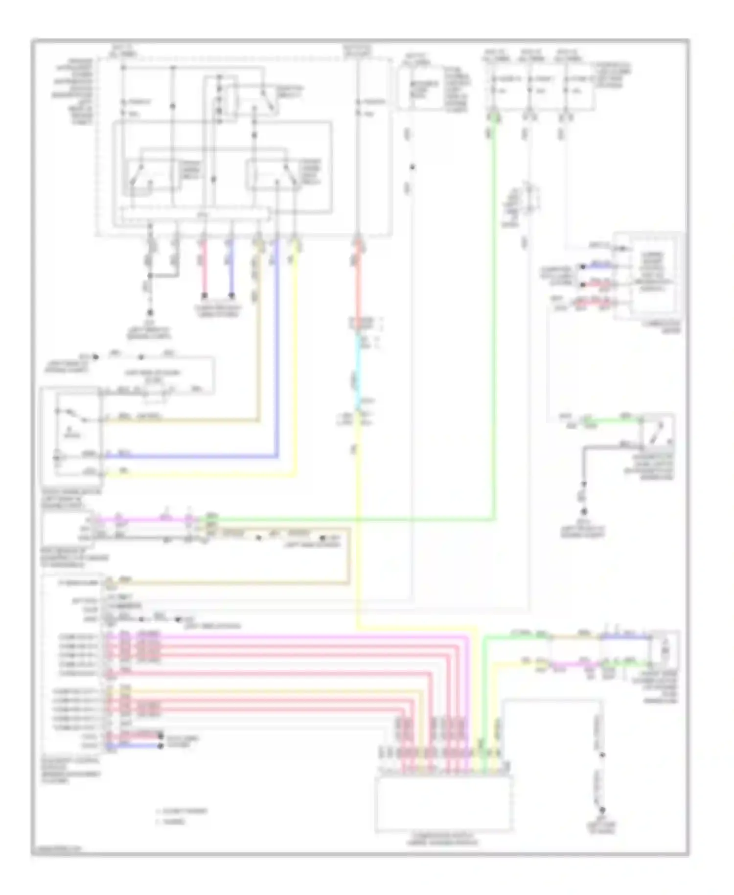 Wiring diagram fuse 1 for Infiniti QX60 I (2013-2016) (4 of 15)