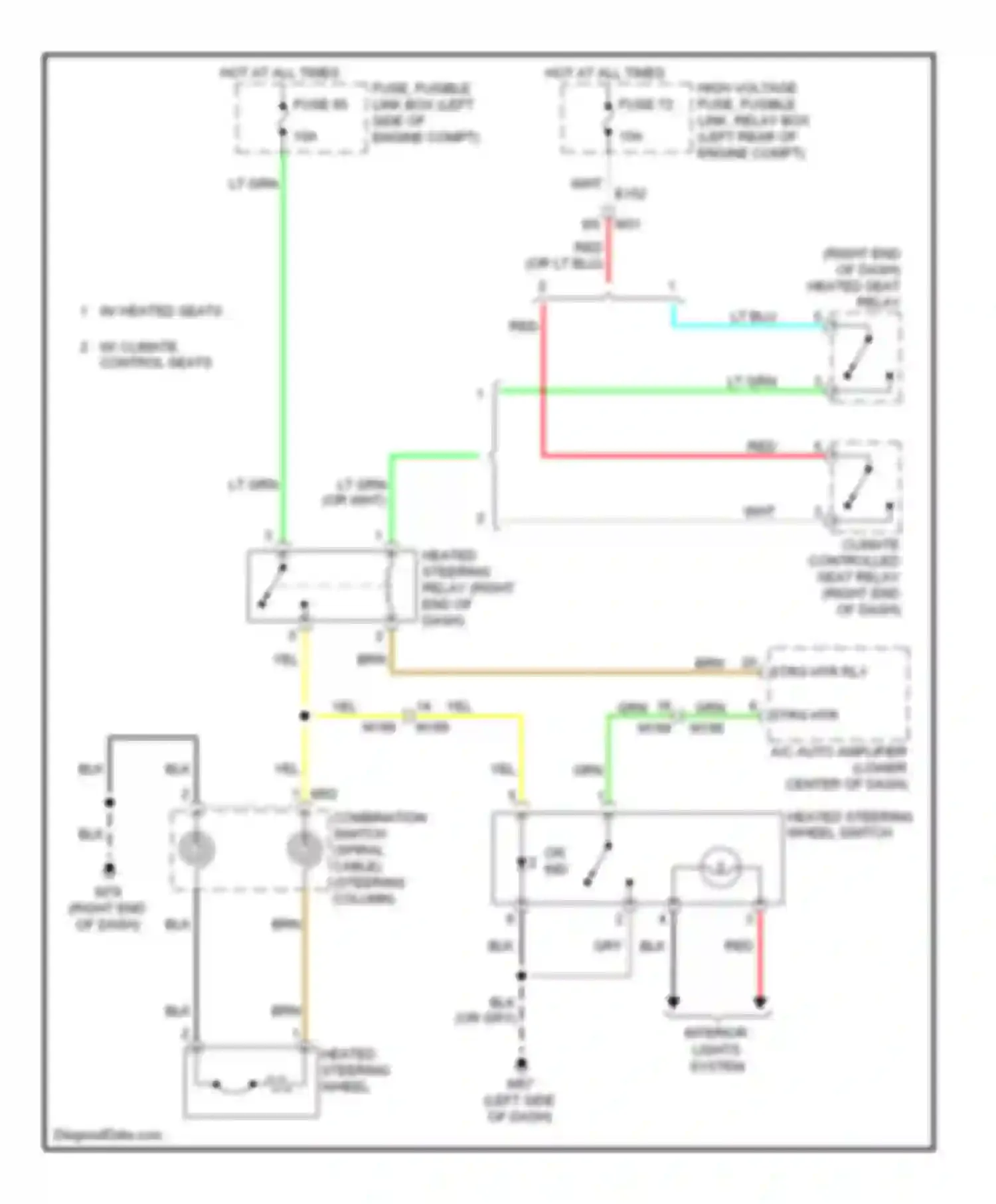Wiring diagram fuse 72 for Infiniti QX60 I (2013-2016) (1 of 1)