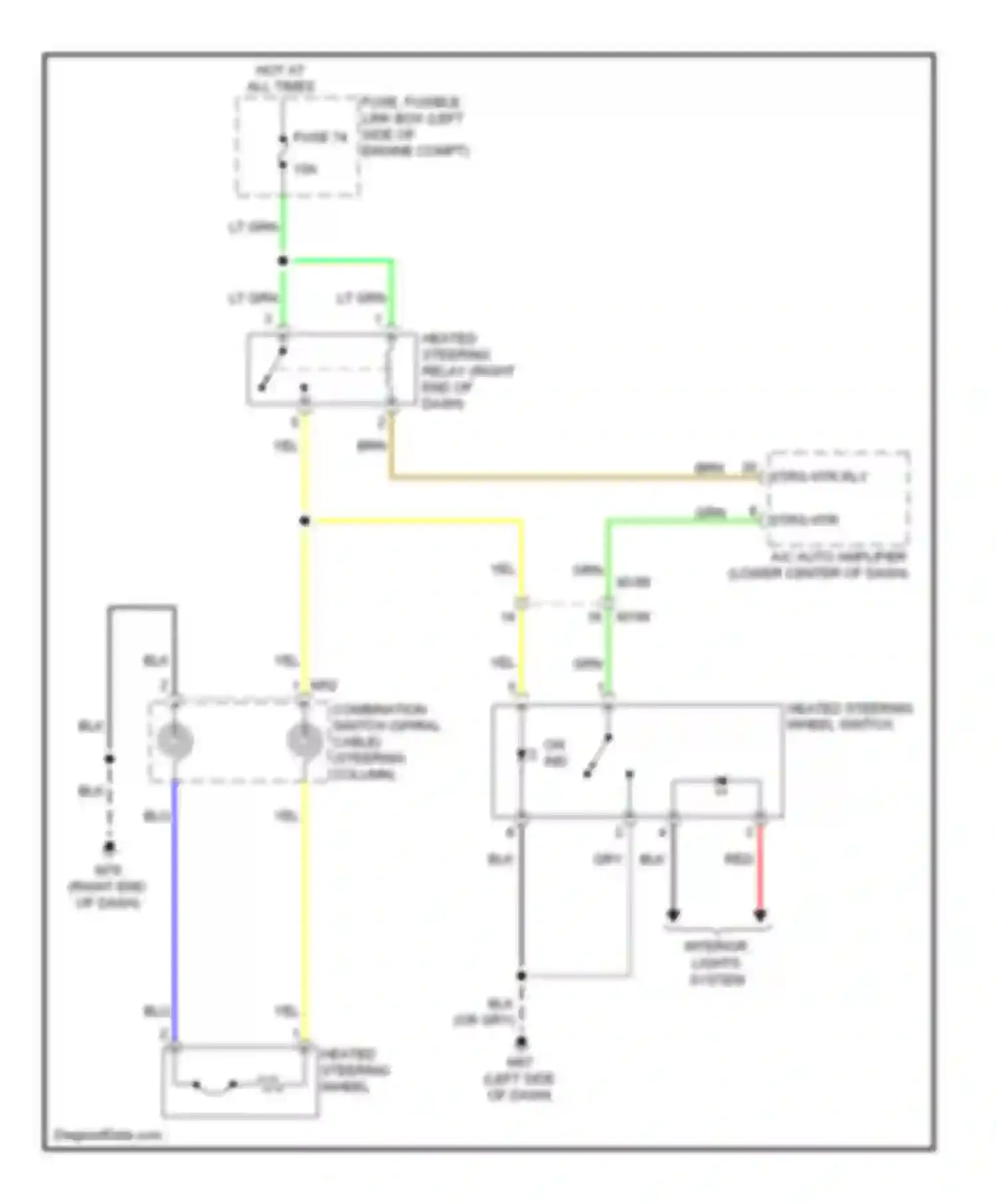 Wiring diagram fuse 74 for Infiniti QX60 I (2013-2016) (2 of 2)