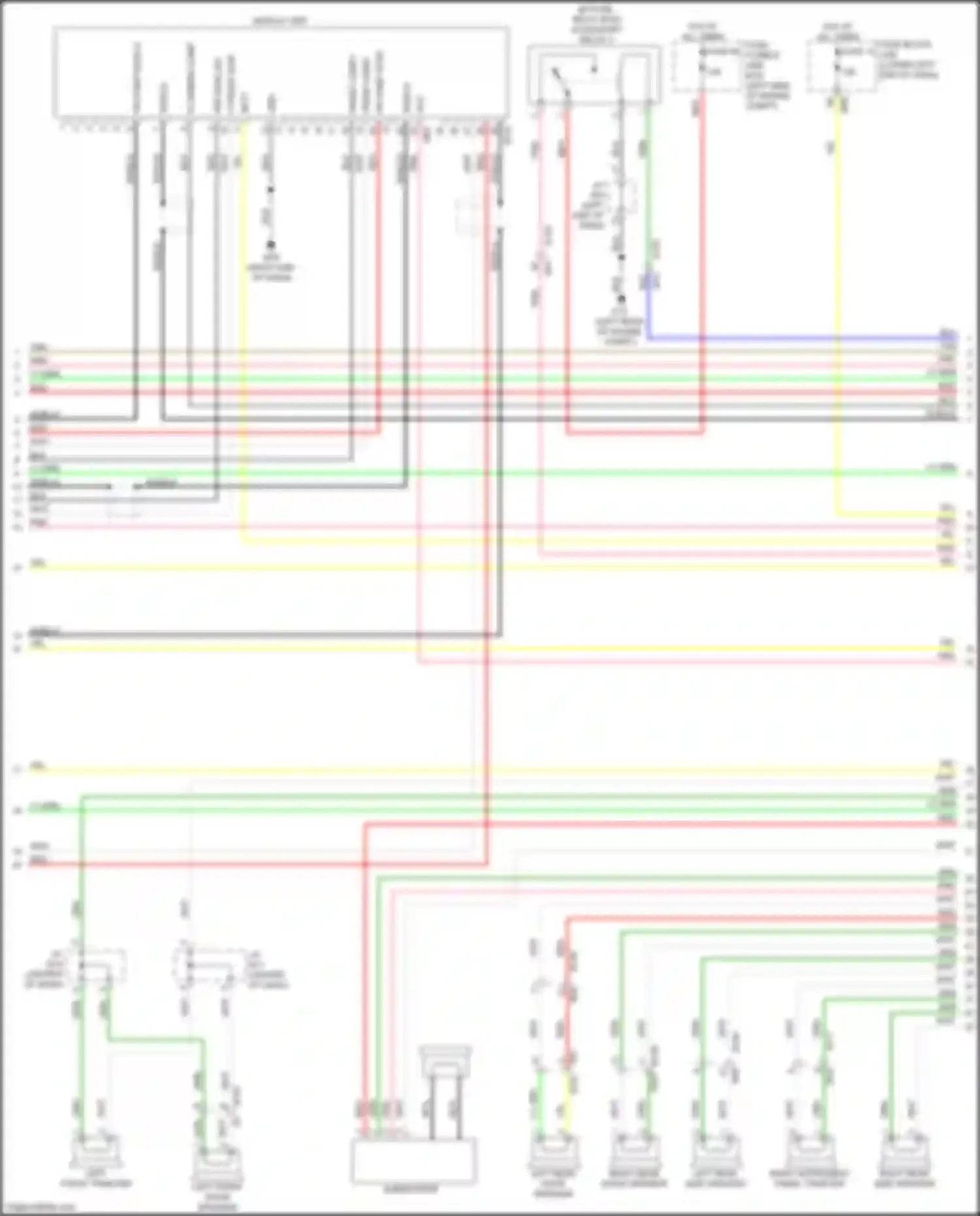 Wiring diagram fuse, fusible link box for Infiniti QX60 I (2013-2016) (5 of 21)