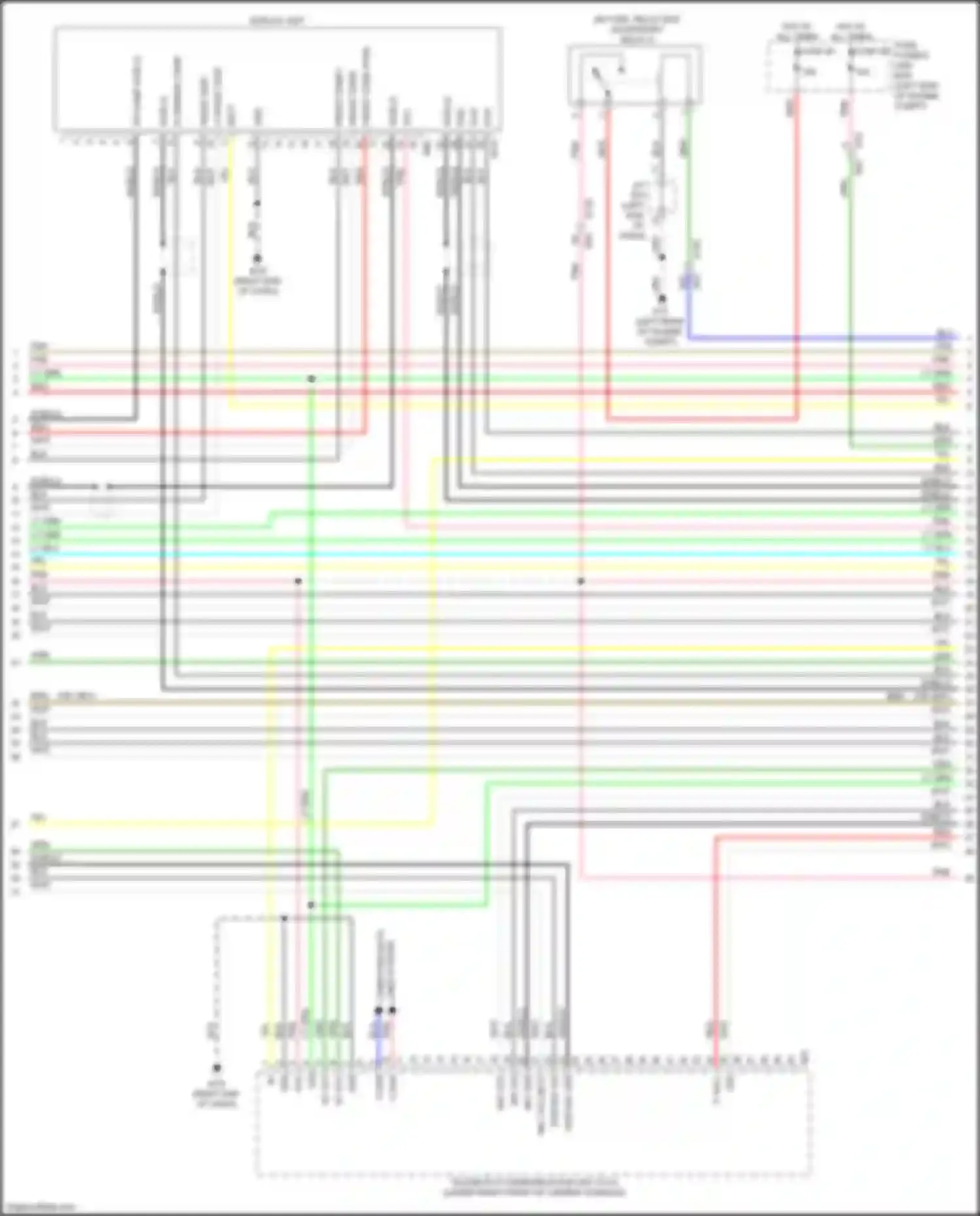 Wiring diagram fuse, fusible link box for Infiniti QX60 I (2013-2016) (2 of 21)