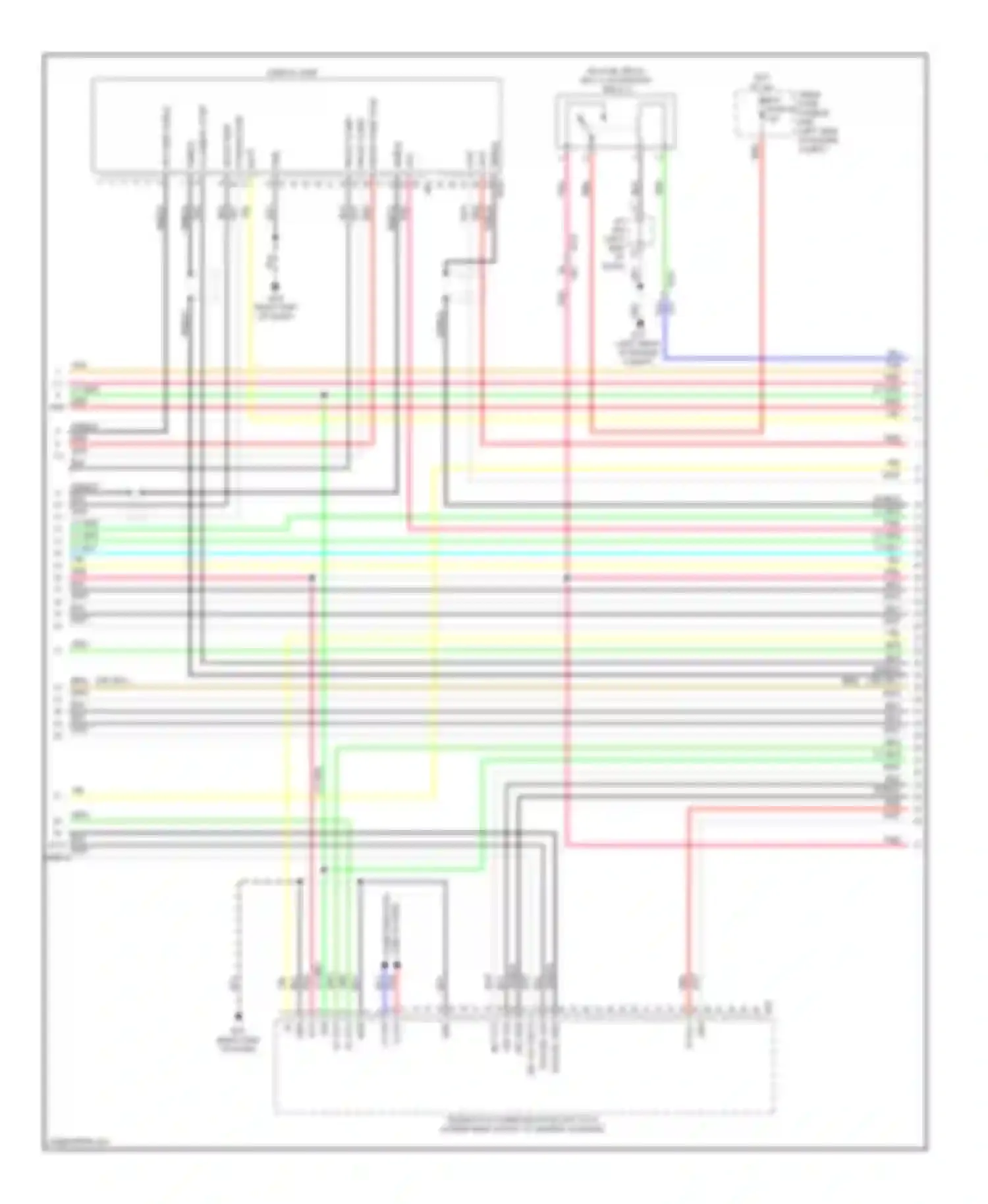 Wiring diagram hot at all times fuse, fusible link box fuse 65 for Infiniti QX60 I (2013-2016) (1 of 2)