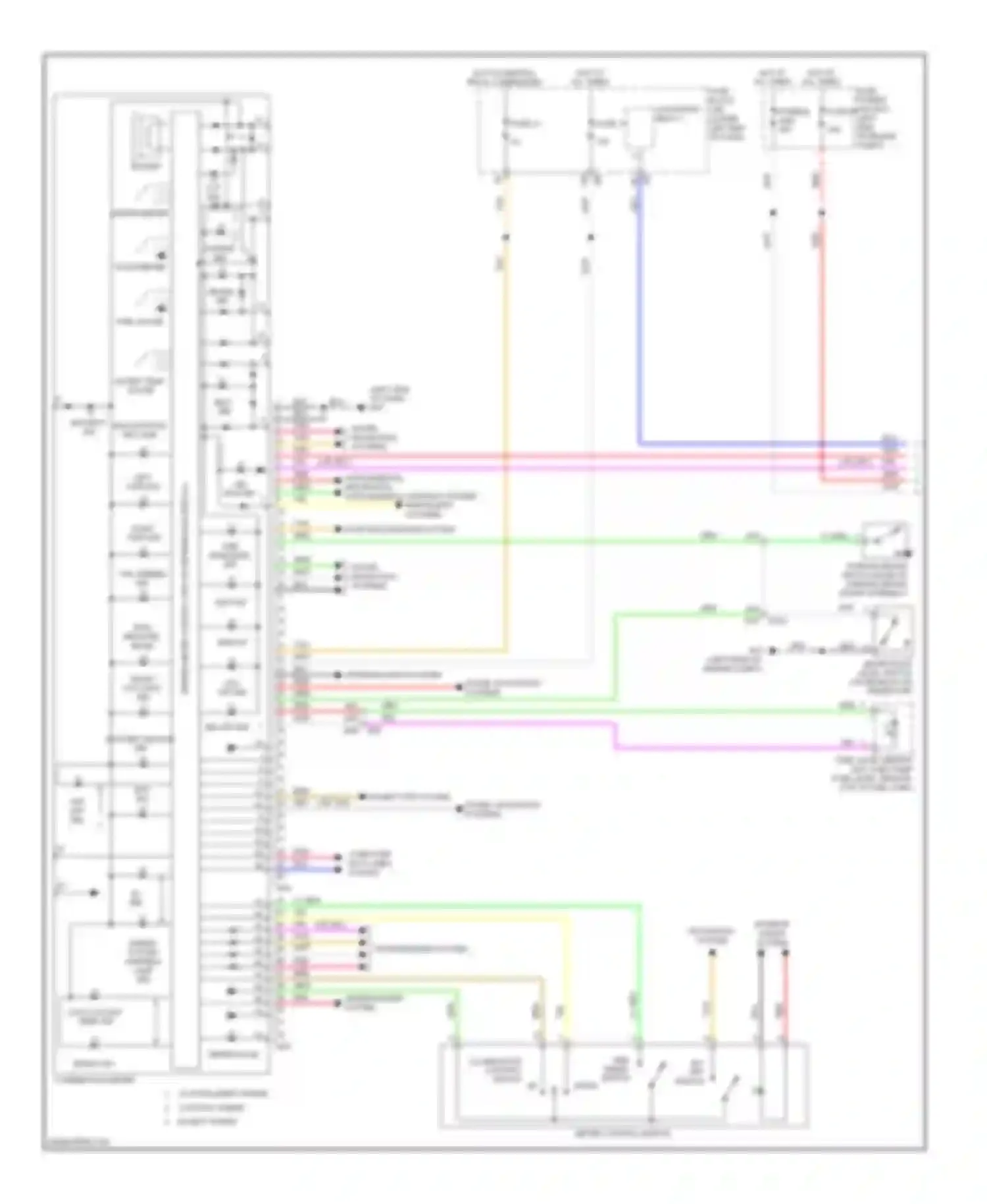 Wiring diagram hybrid system warning lamp ind for Infiniti QX60 I (2013-2016) (1 of 1)