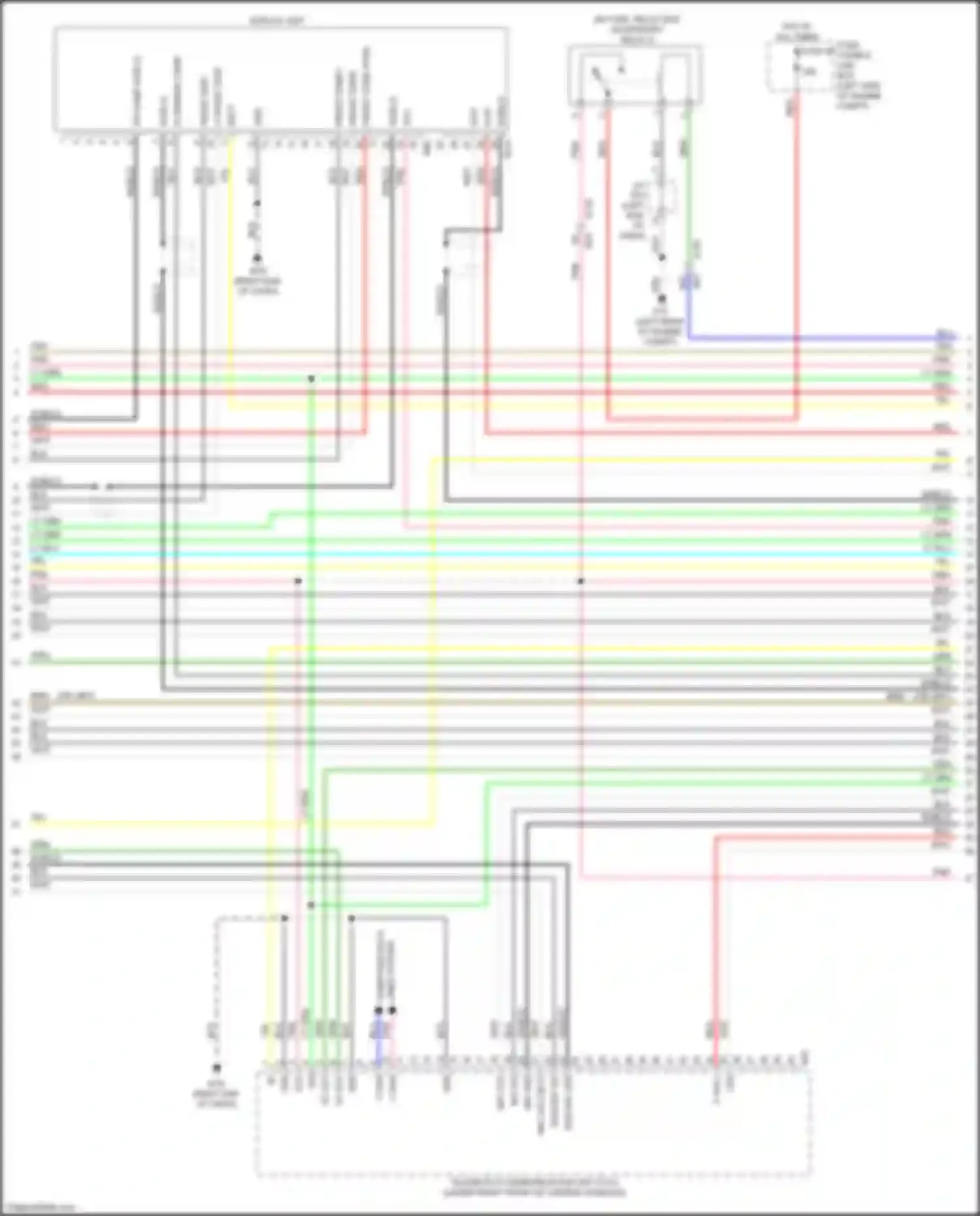 Wiring diagram it front disp for Infiniti QX60 I (2013-2016) (1 of 16)