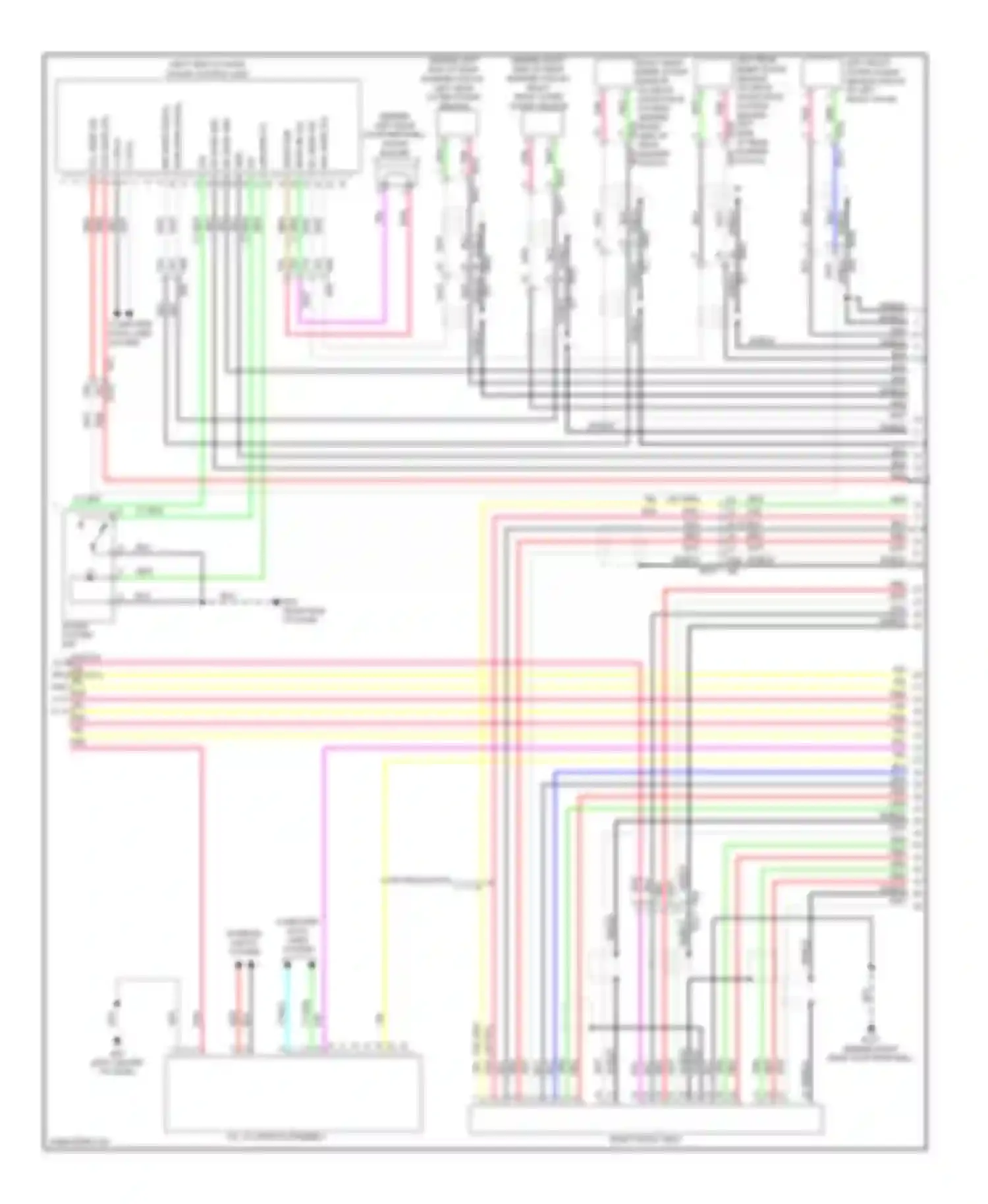 Wiring diagram led display for Infiniti QX60 I (2013-2016) (2 of 8)