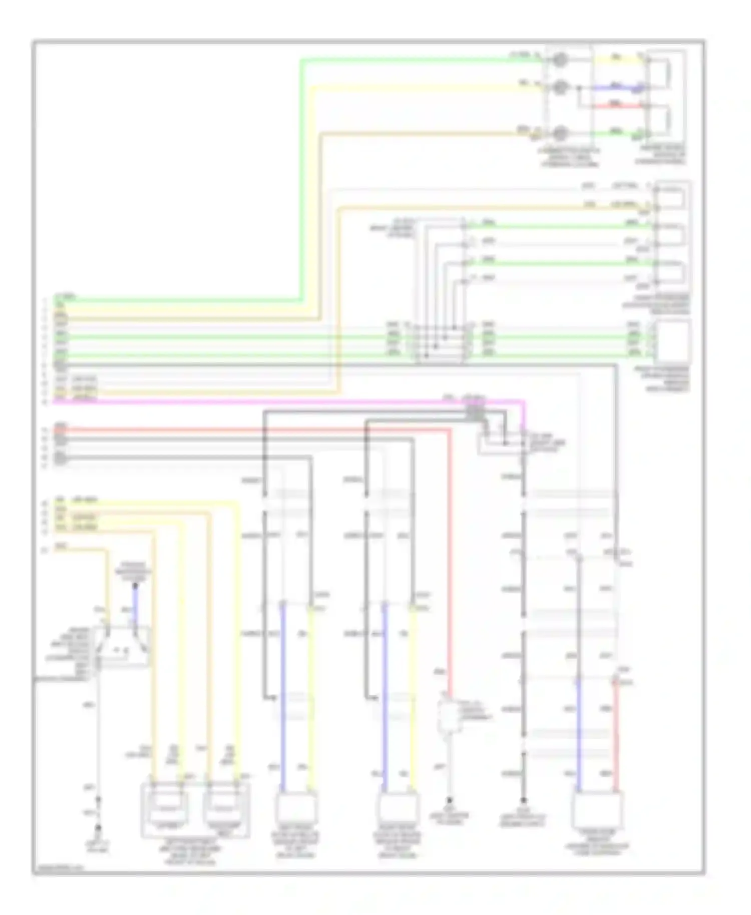 Wiring diagram left "c" pillar) for Infiniti QX60 I (2013-2016) (29 of 35)
