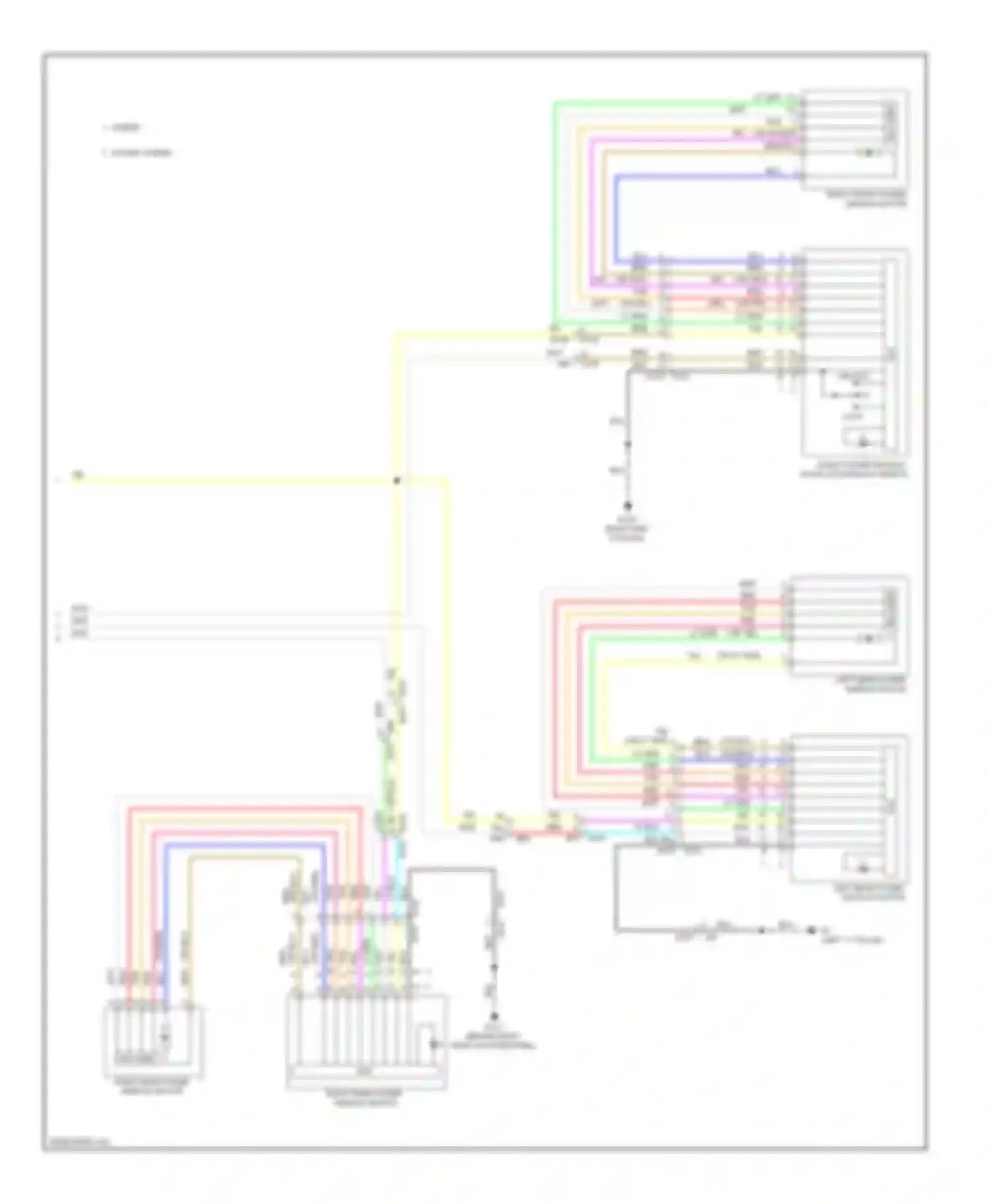 Wiring diagram left "c" pillar) for Infiniti QX60 I (2013-2016) (9 of 35)