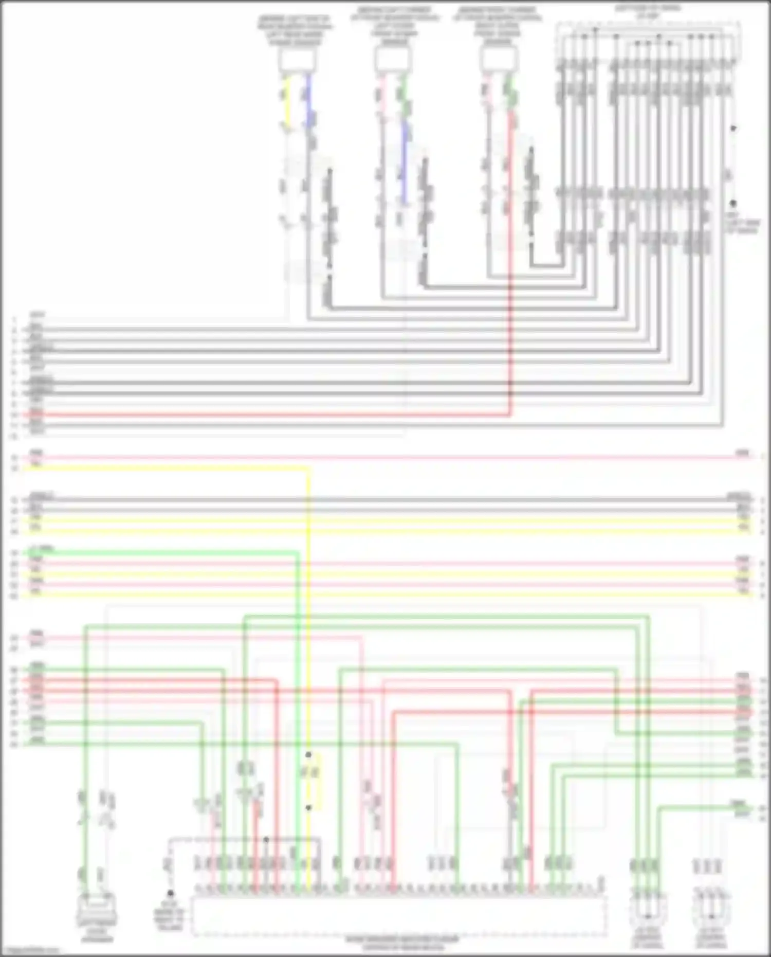 Wiring diagram left front door speaker for Infiniti QX60 I (2013-2016) (3 of 20)
