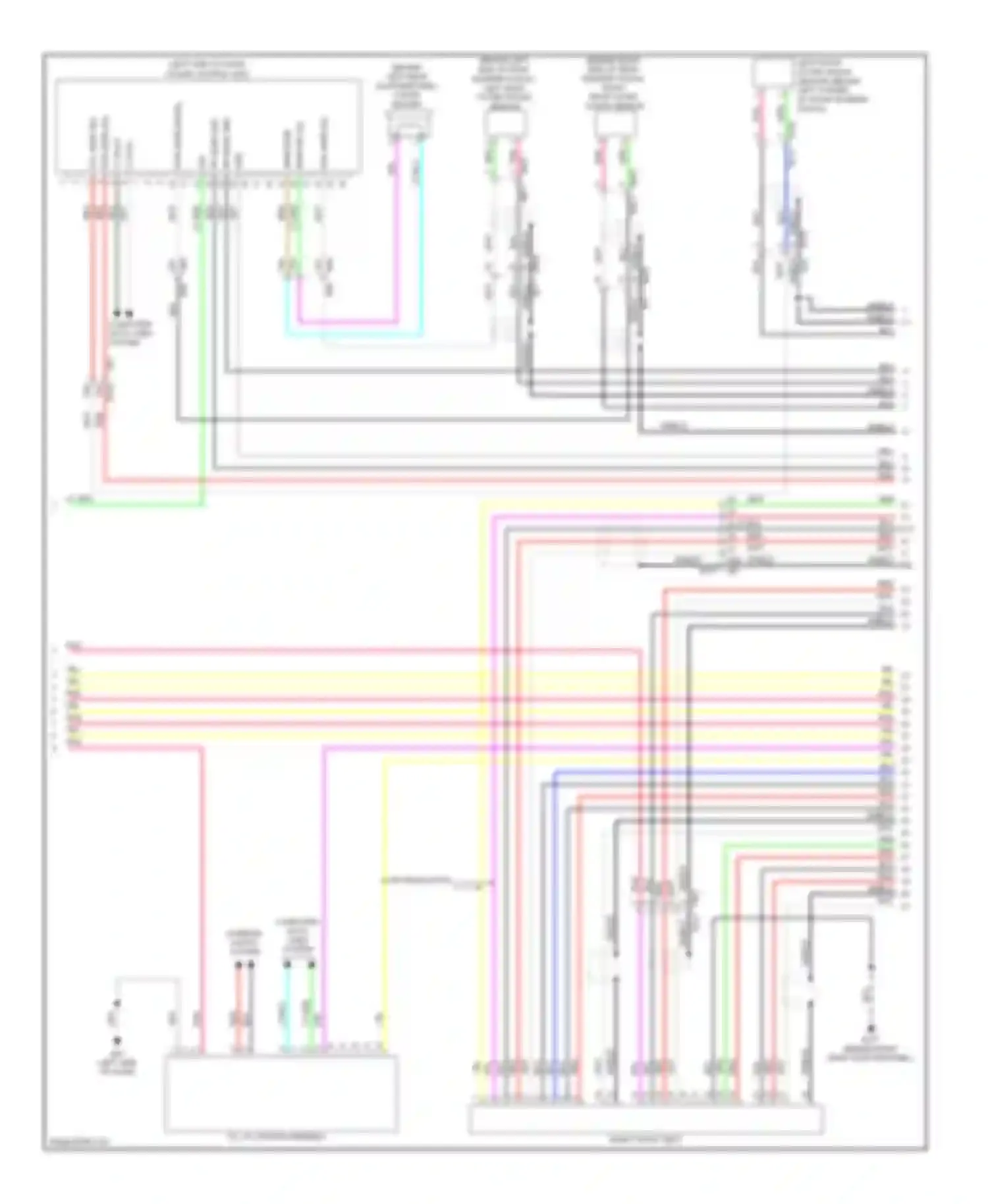 Wiring diagram left front outer sonar for Infiniti QX60 I (2013-2016) (2 of 4)